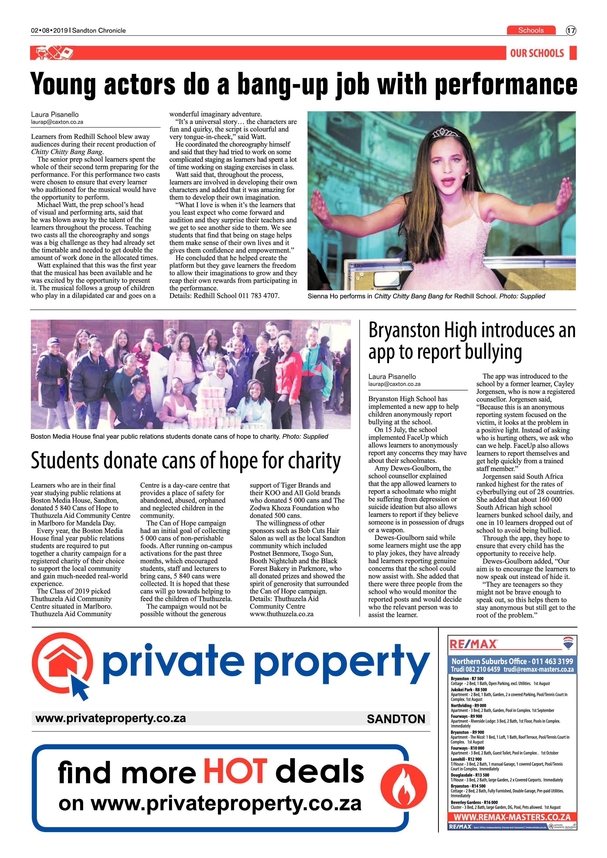 Sandton Chronicle 31 July, 2019 page 33