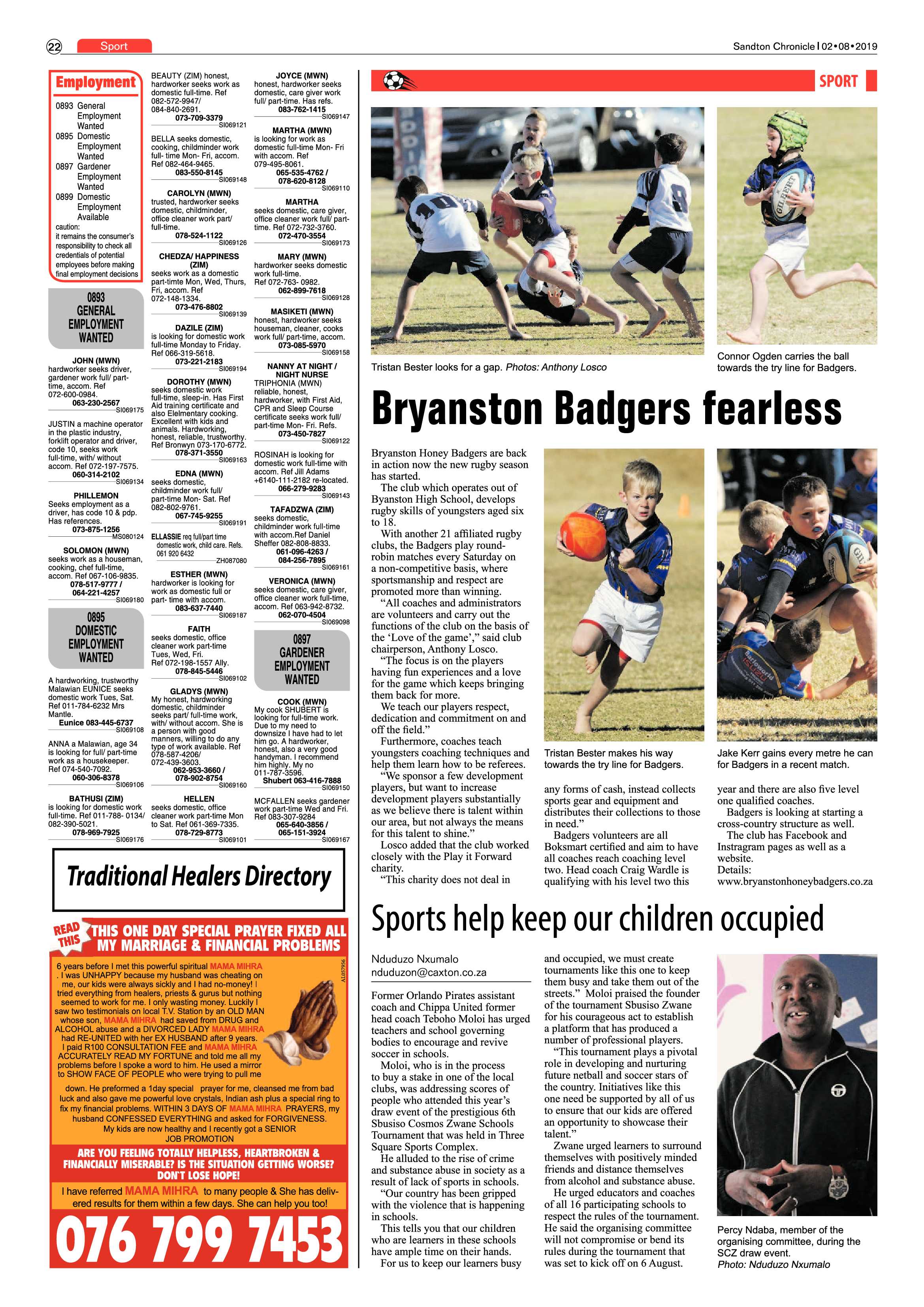 Sandton Chronicle 31 July, 2019 page 38