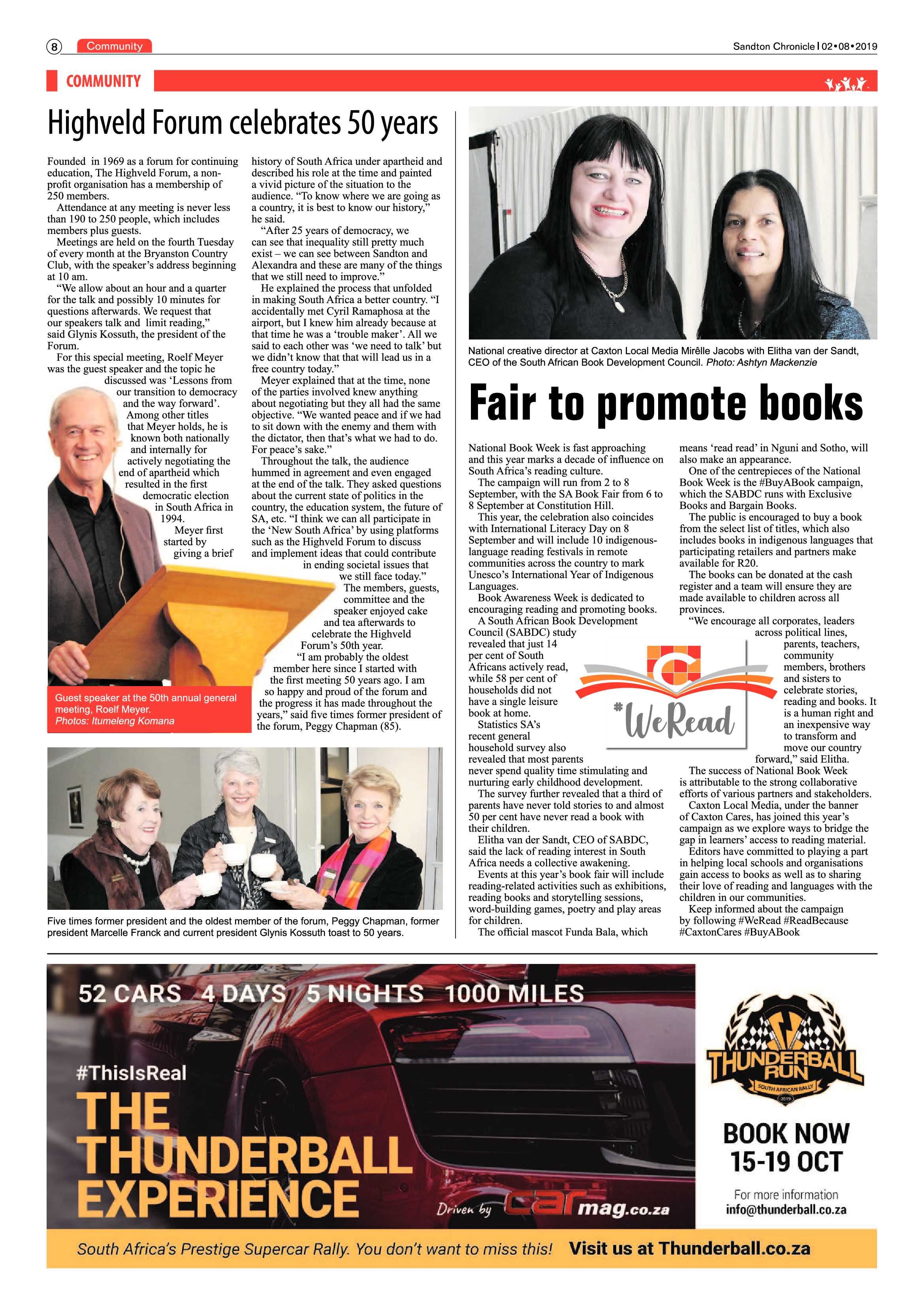 Sandton Chronicle 31 July, 2019 page 8