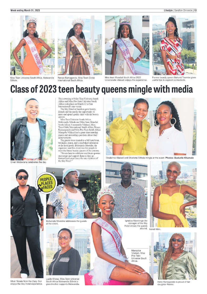Sandton Chronicle 31 March 2023 page 13