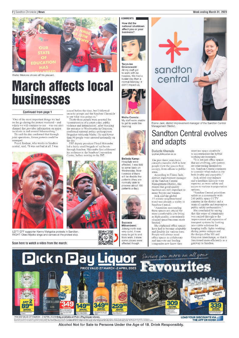 Sandton Chronicle 31 March 2023 page 2