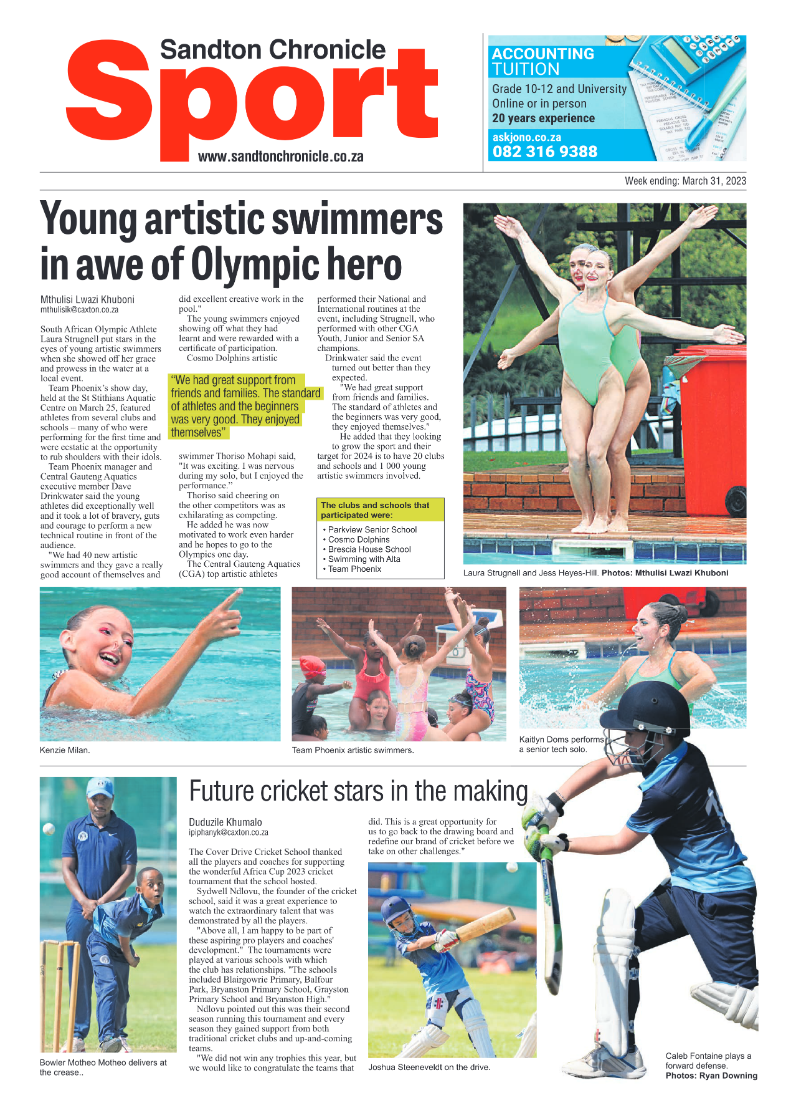 Sandton Chronicle 31 March 2023 page 20