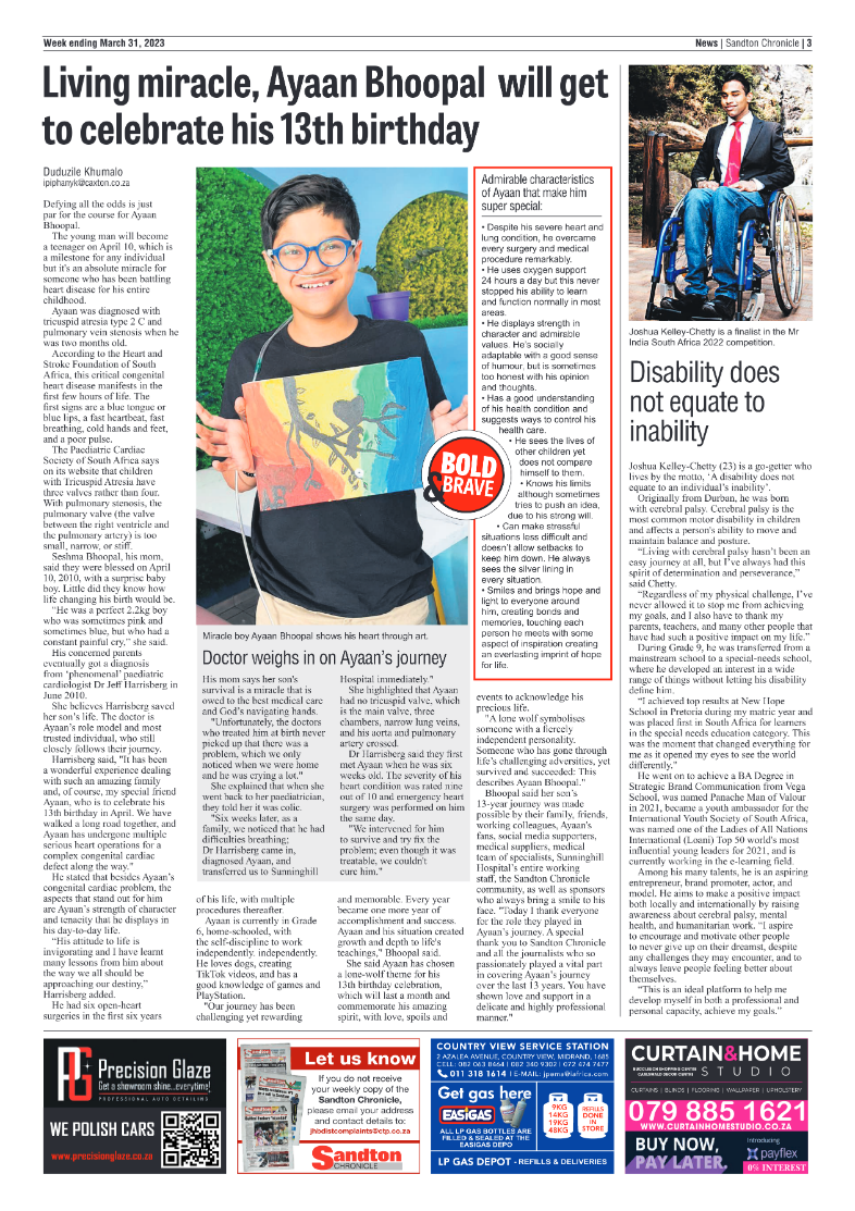 Sandton Chronicle 31 March 2023 page 3