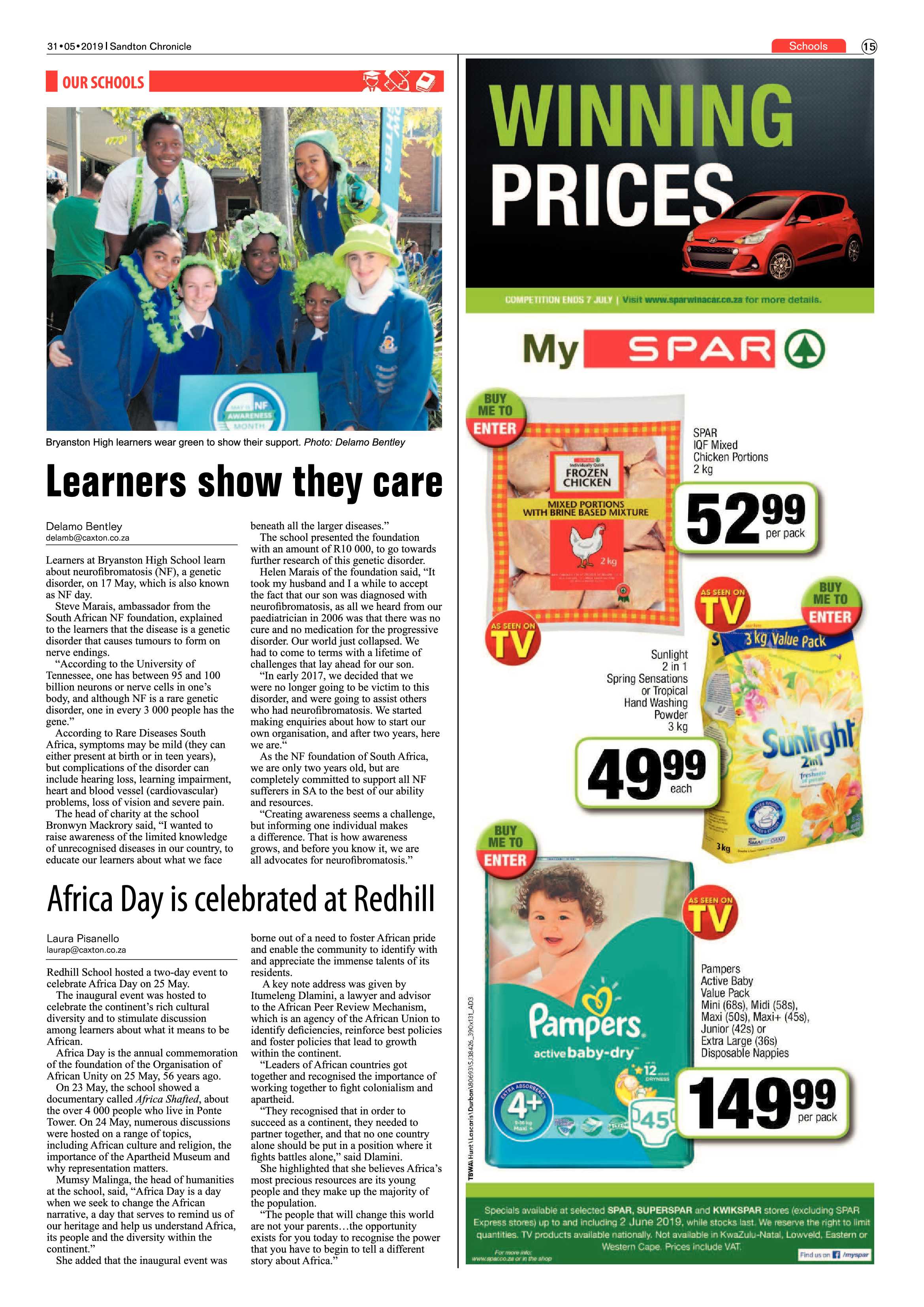 Sandton Chronicle 31 May, 2019 page 15