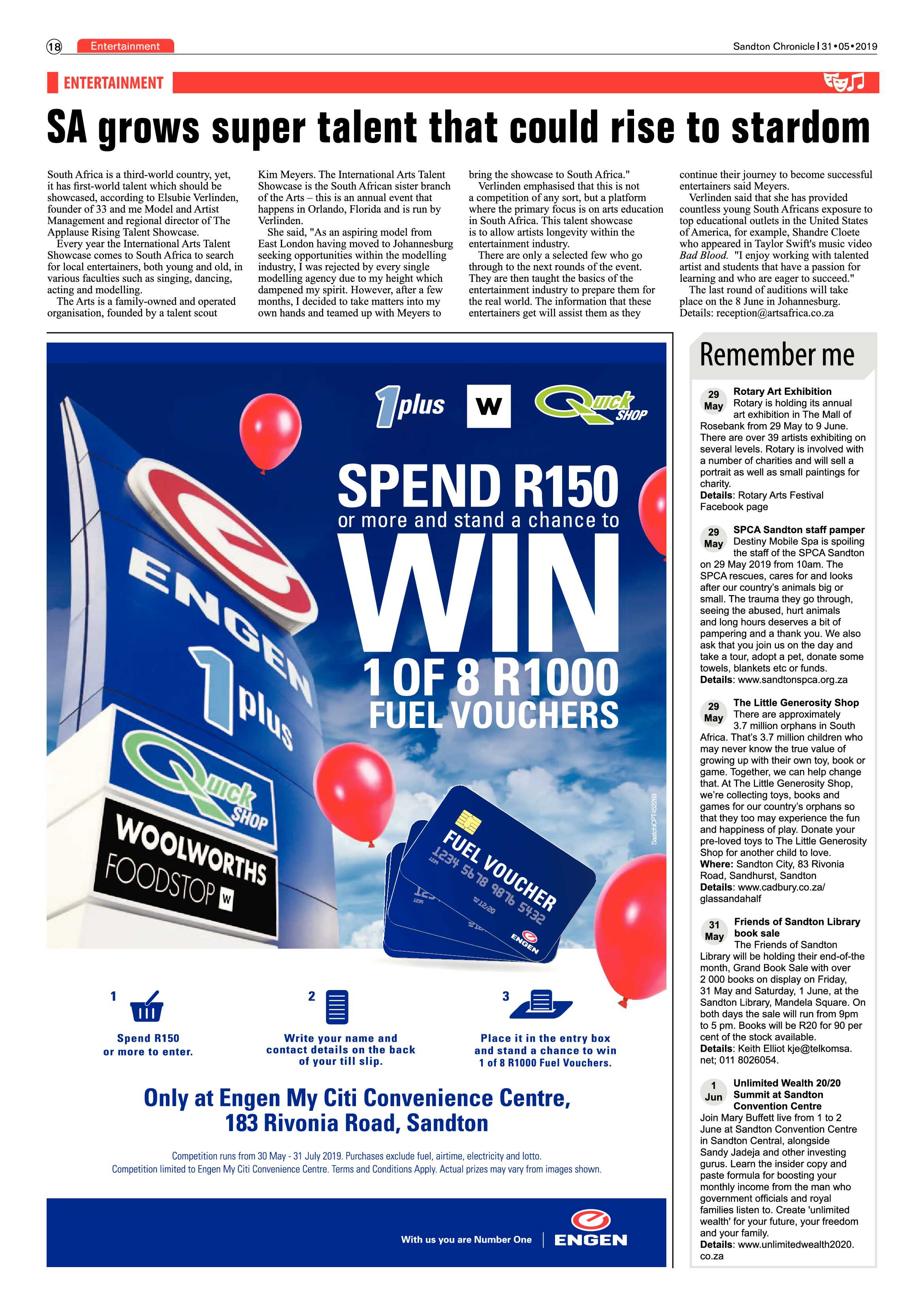 Sandton Chronicle 31 May, 2019 page 18