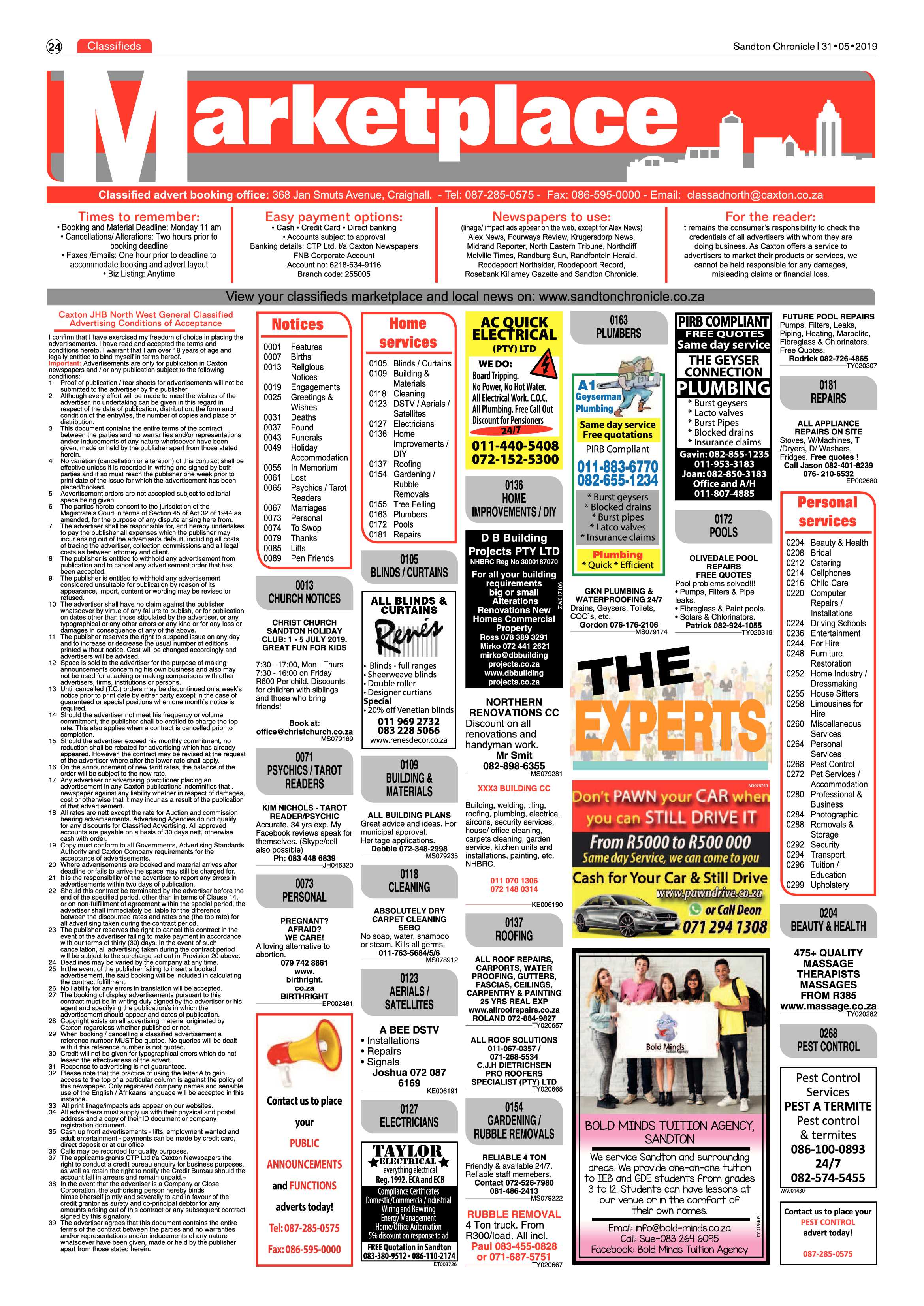 Sandton Chronicle 31 May, 2019 page 24