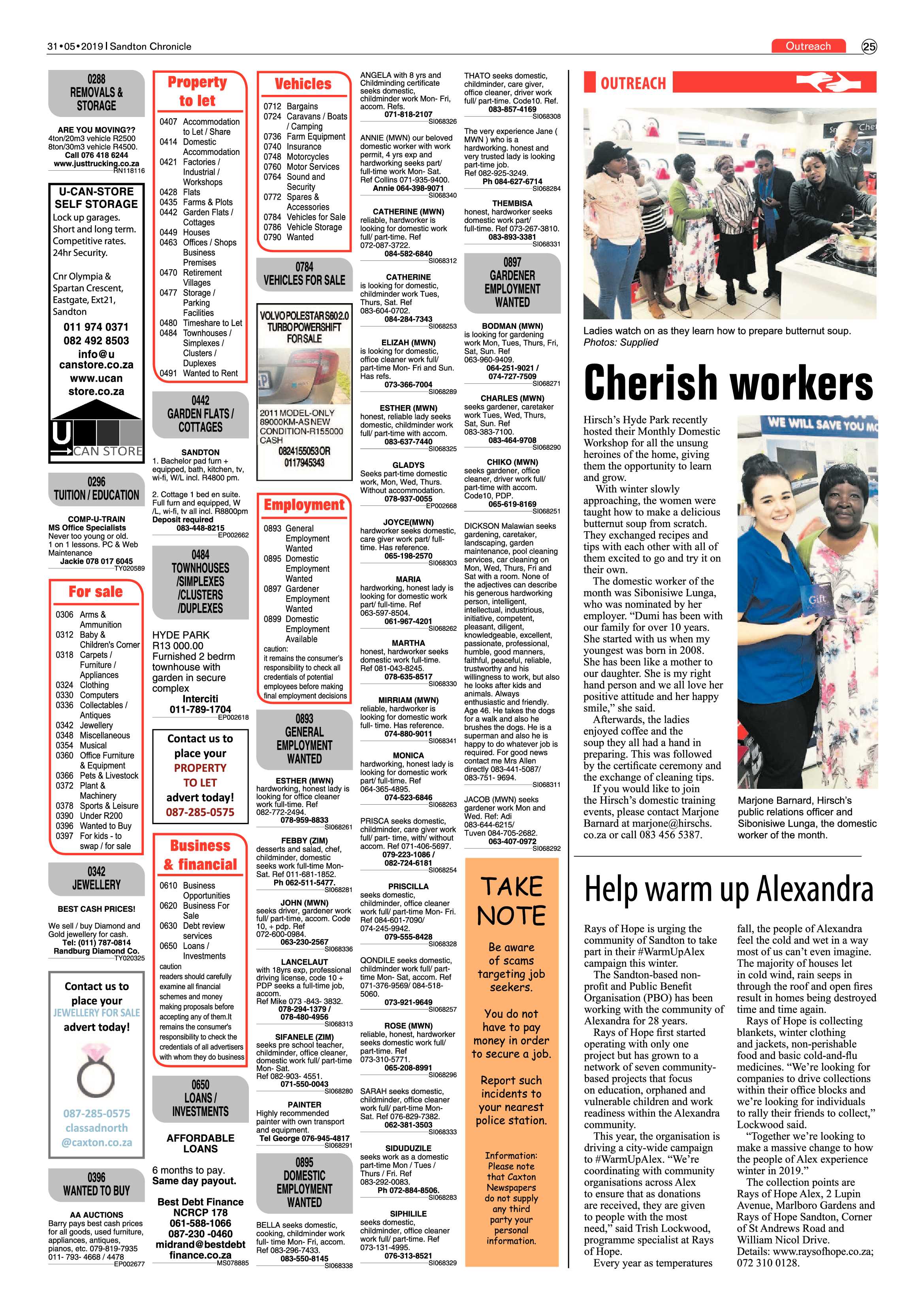 Sandton Chronicle 31 May, 2019 page 25