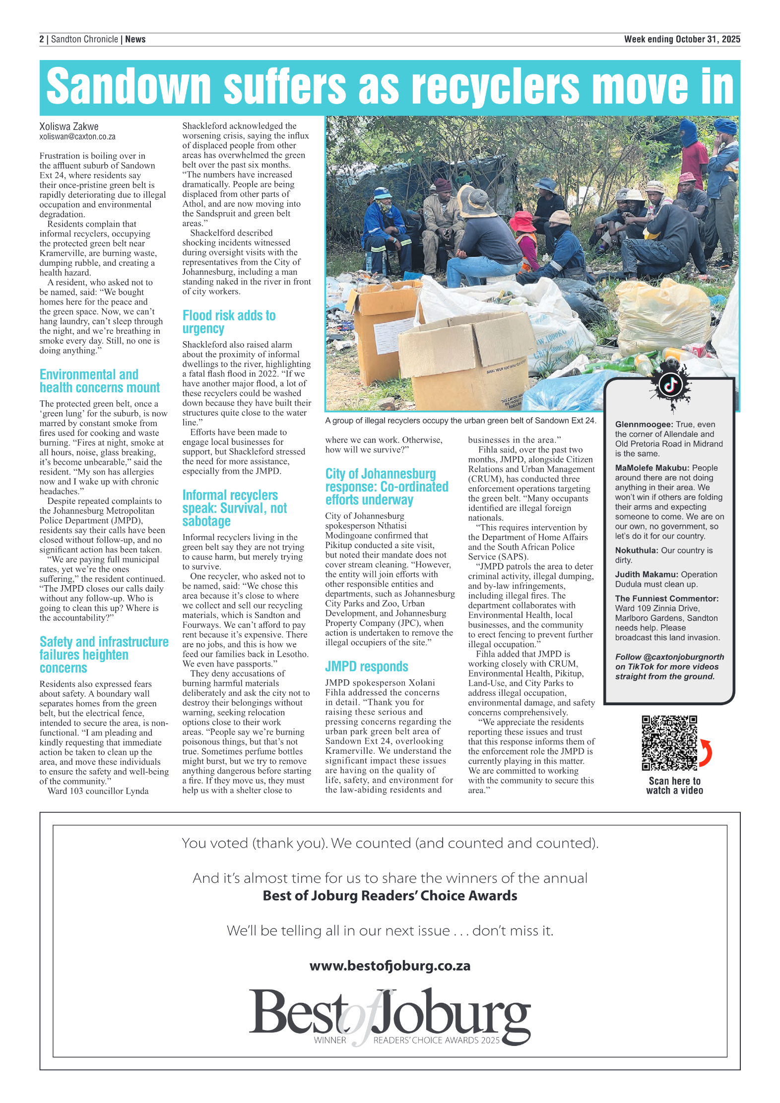 Sandton Chronicle 31 October 2025 page 2