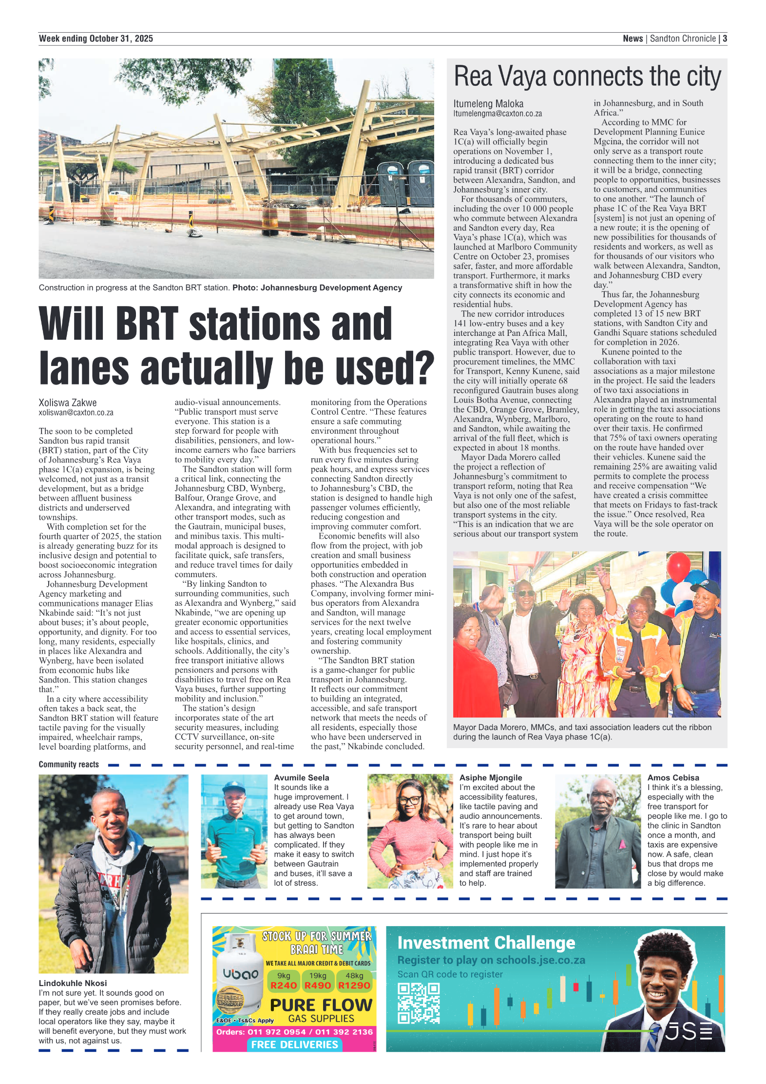 Sandton Chronicle 31 October 2025 page 3