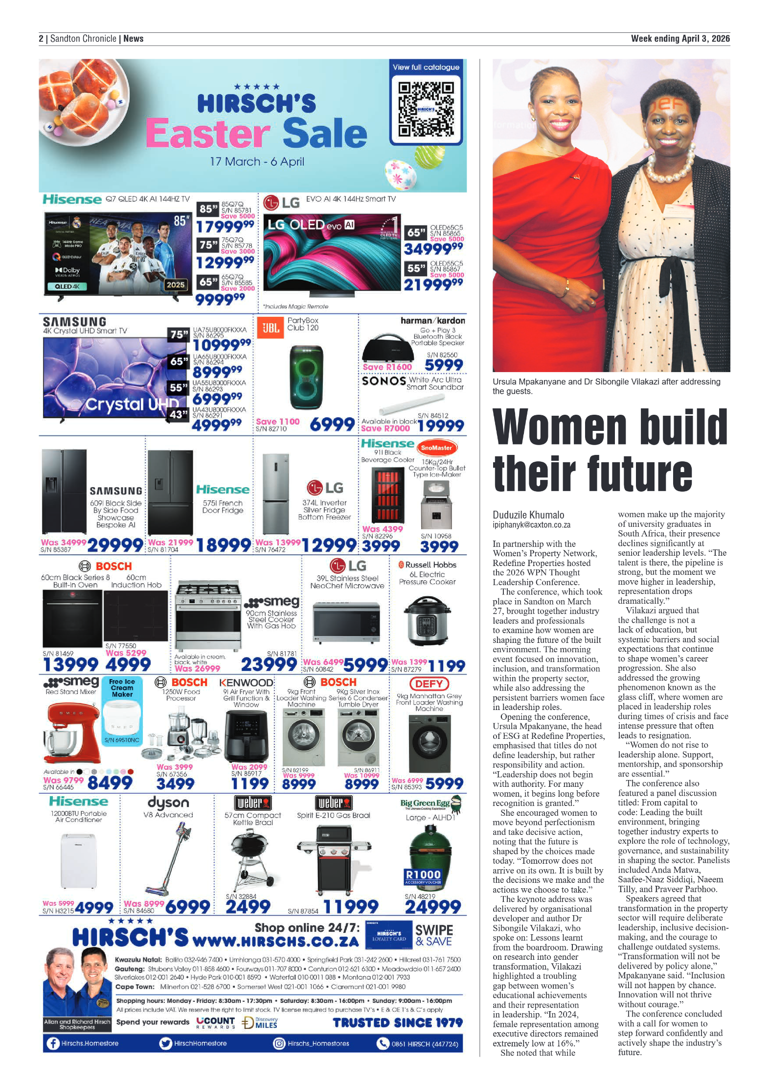 Sandton Chronicle 3 April 2026 page 2