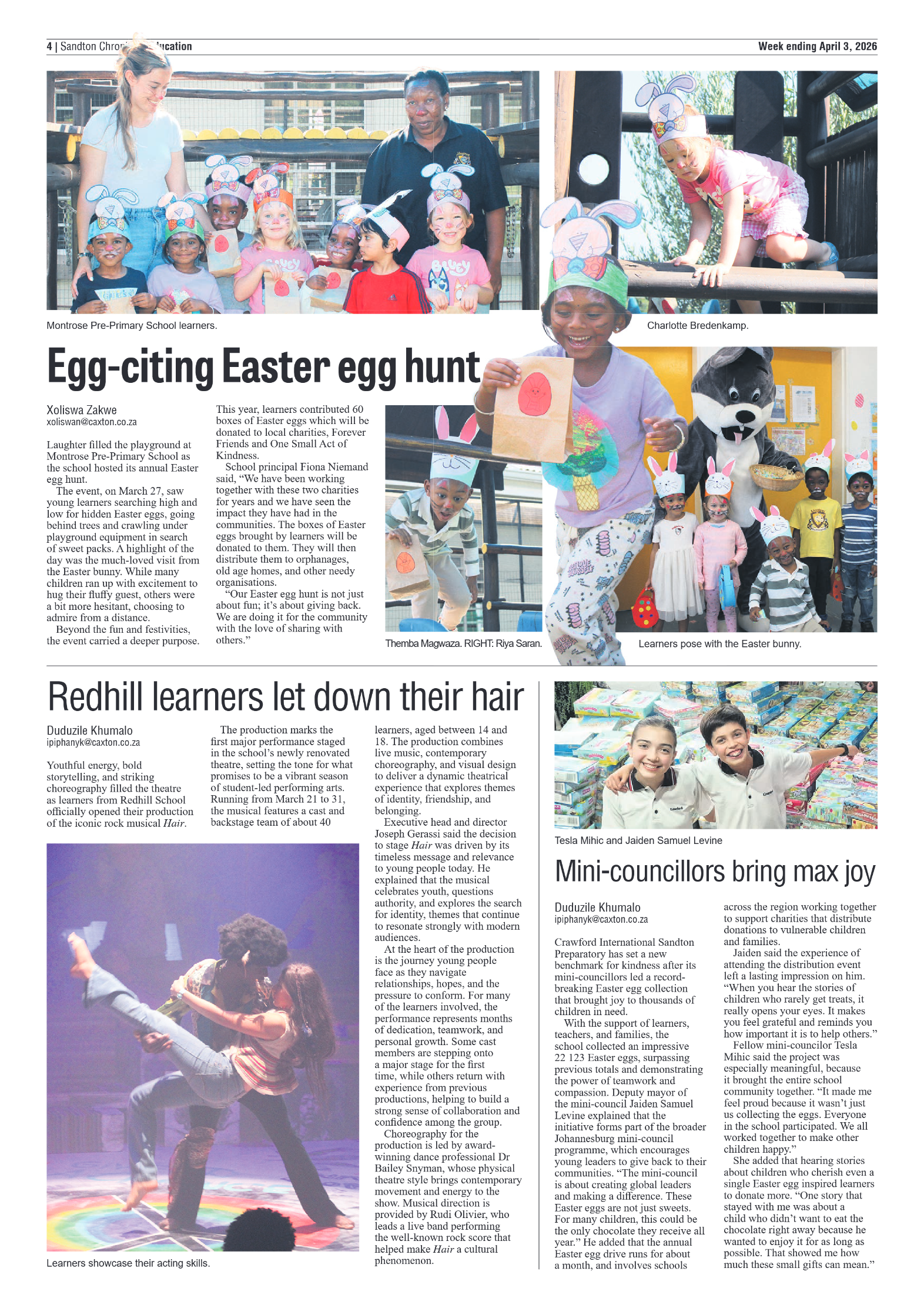 Sandton Chronicle 3 April 2026 page 4