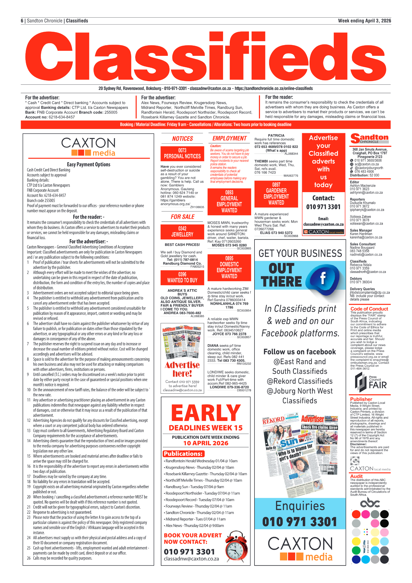 Sandton Chronicle 3 April 2026 page 6