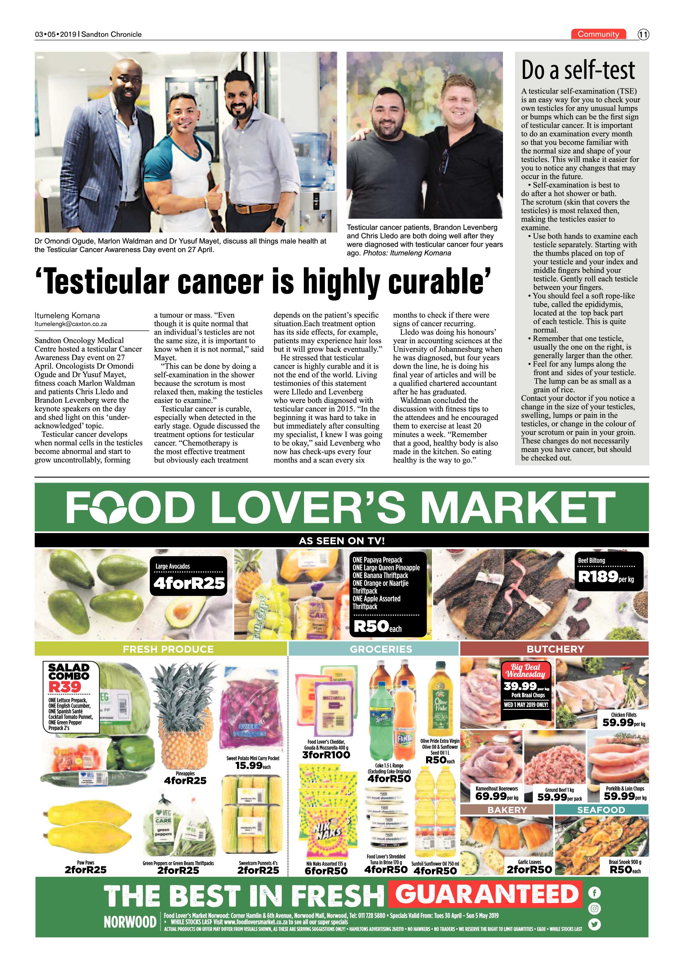 Sandton Chronicle 3 May, 2019 page 11