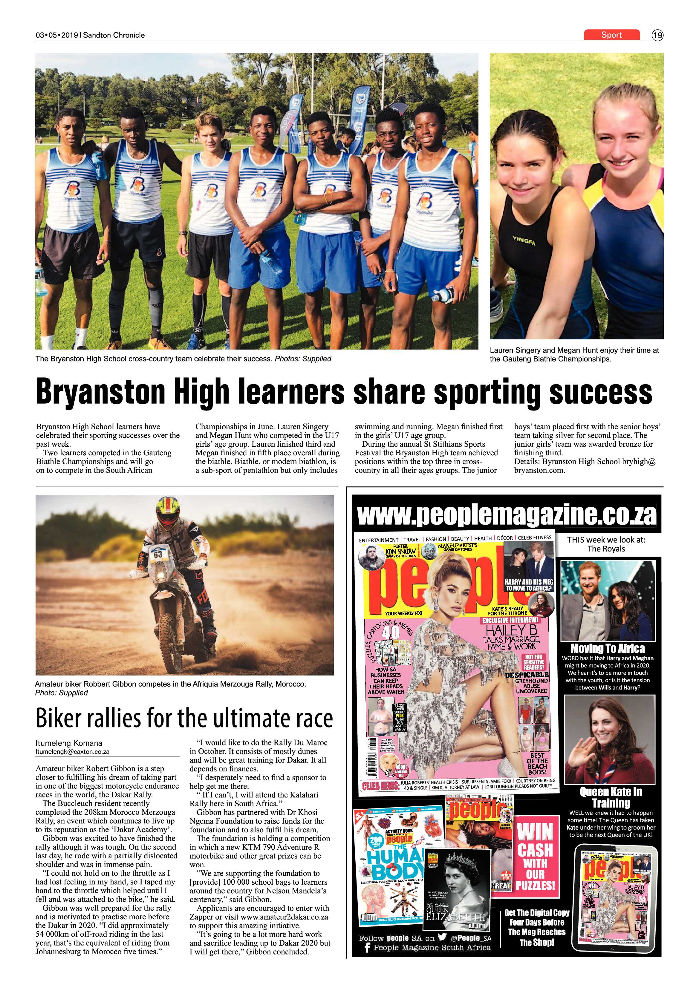 Sandton Chronicle 3 May, 2019 page 19