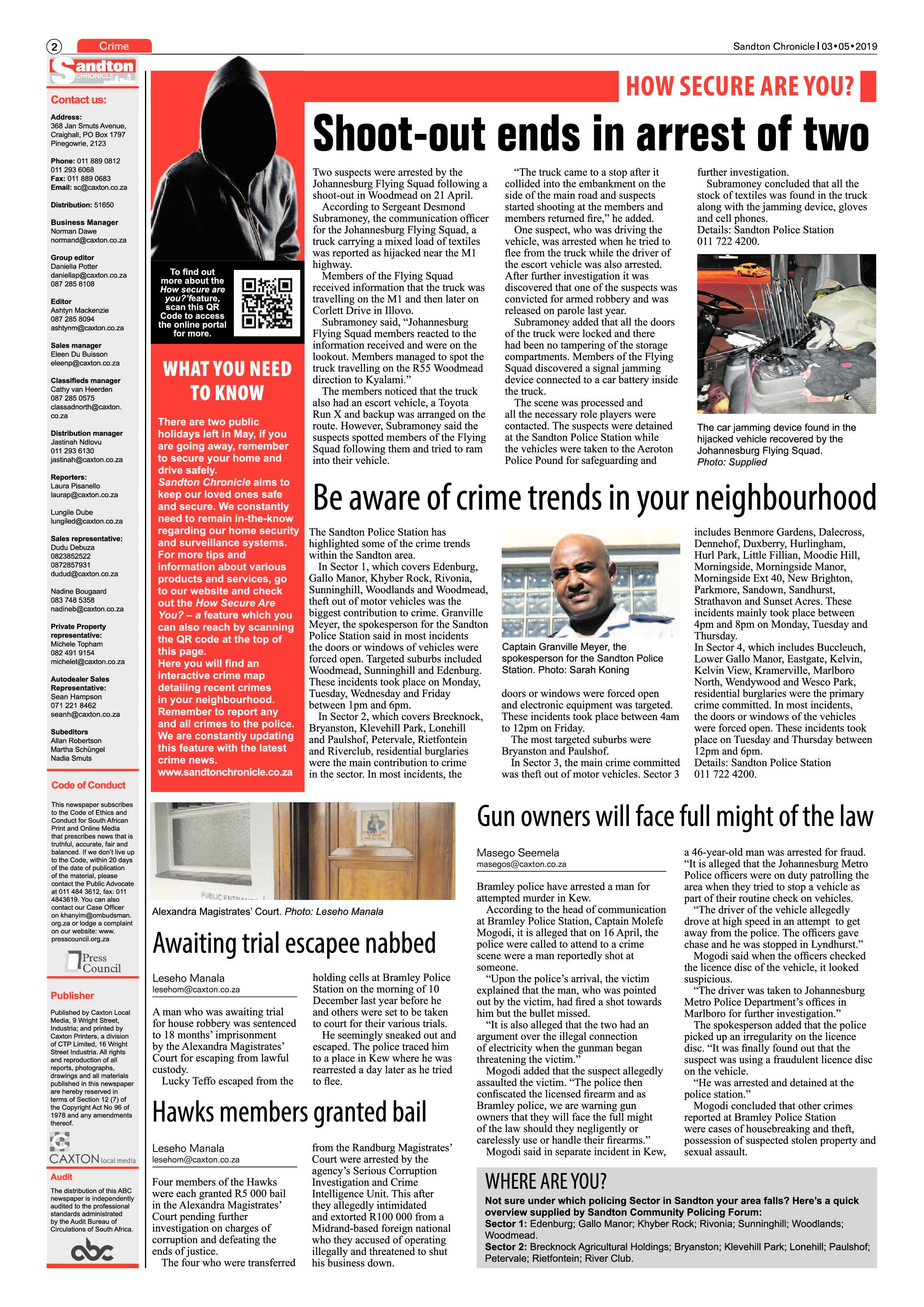 Sandton Chronicle 3 May, 2019 page 2