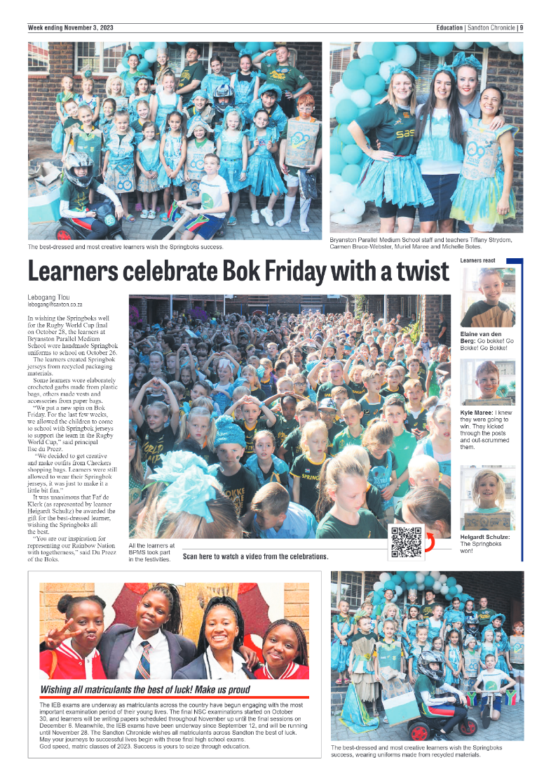 Sandton Chronicle 3 November 2023 page 17