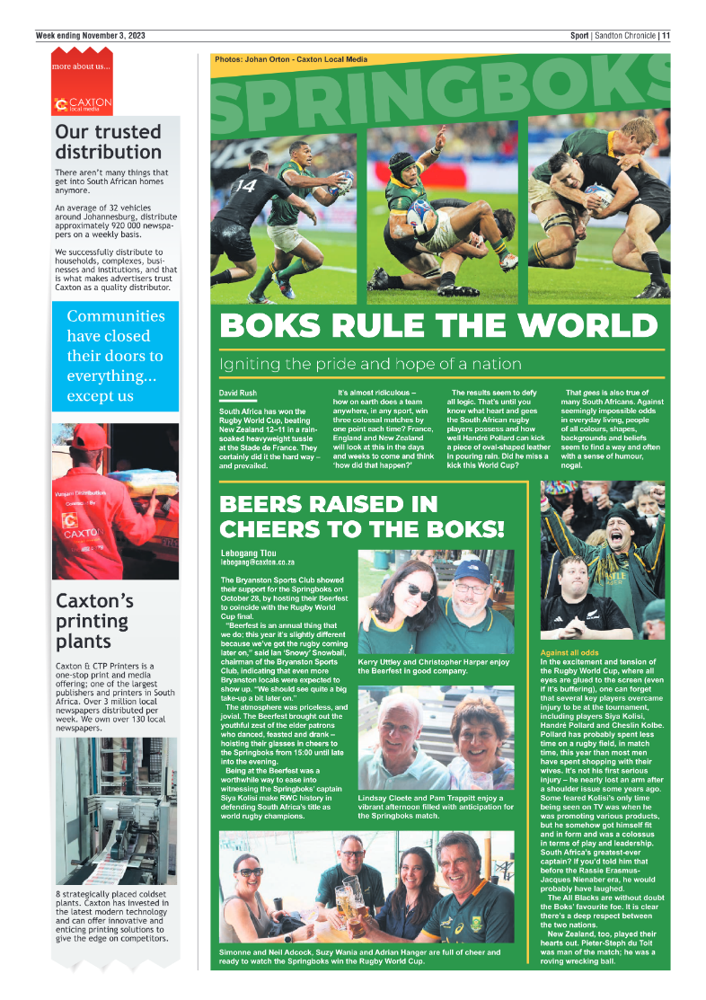 Sandton Chronicle 3 November 2023 page 19