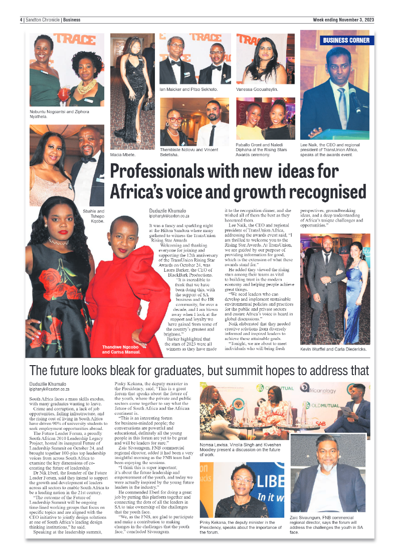 Sandton Chronicle 3 November 2023 page 4