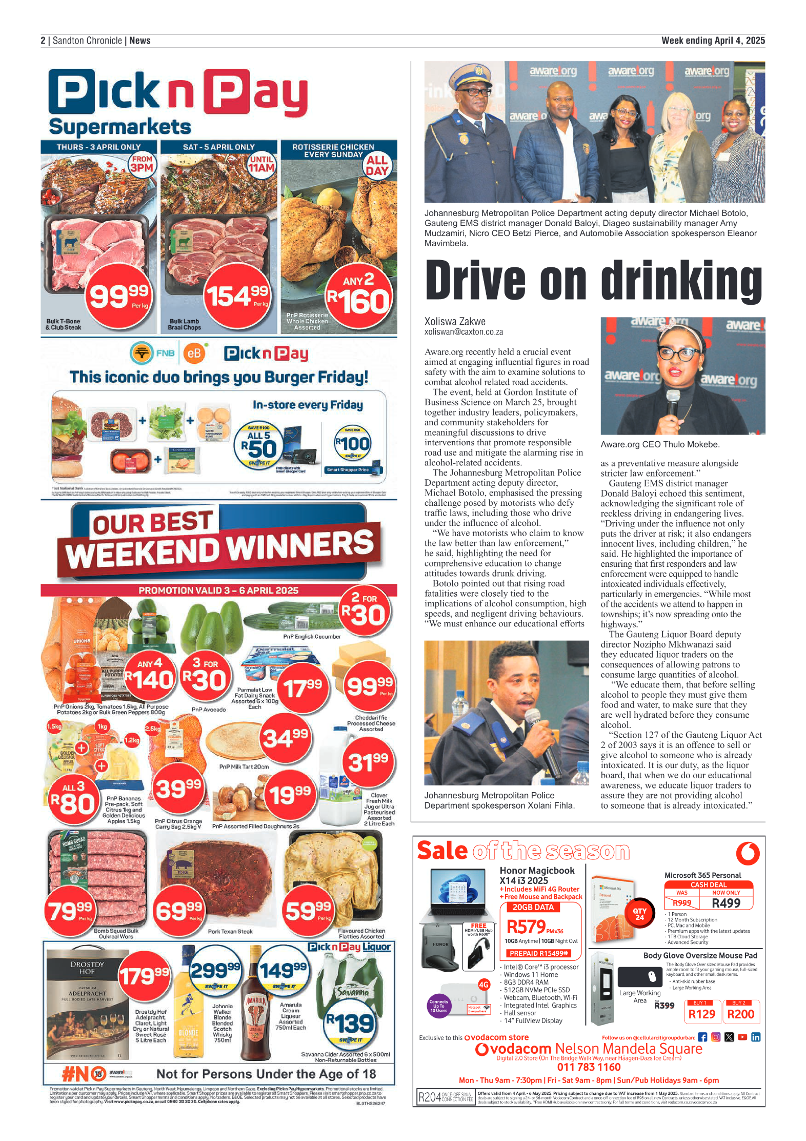 Sandton Chronicle 4 April 2025 page 2