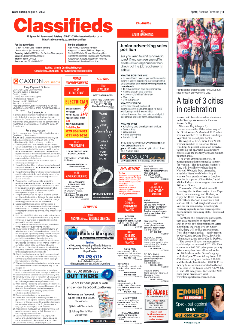 Sandton Chronicle 4 August 2023 page 19