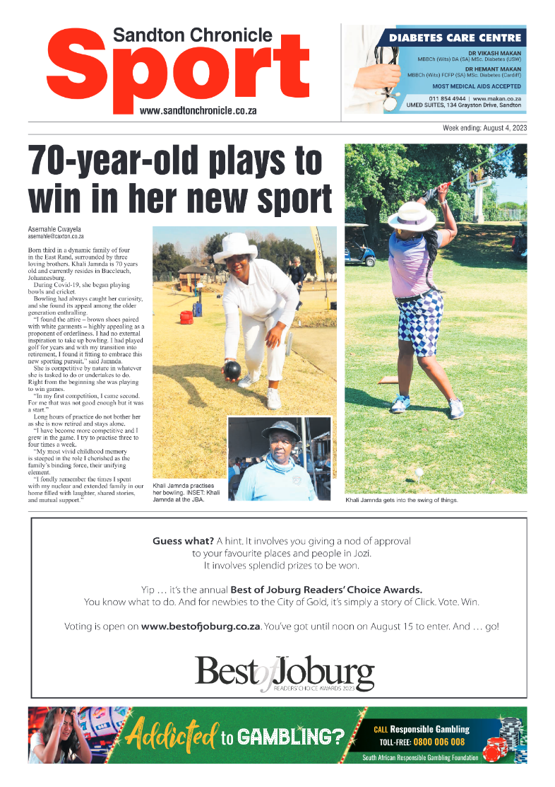 Sandton Chronicle 4 August 2023 page 20