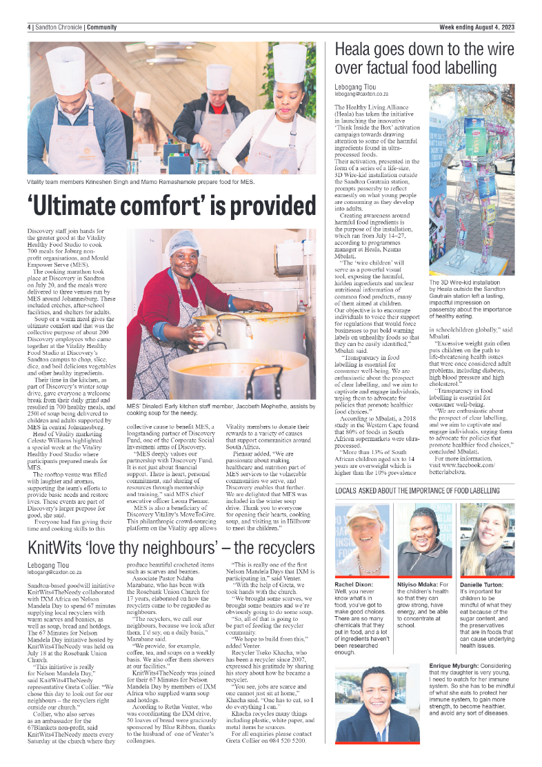 Sandton Chronicle 4 August 2023 page 4