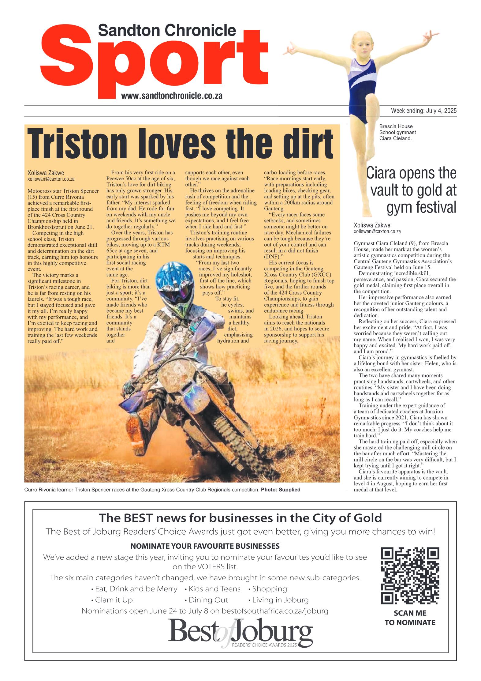 Sandton Chronicle 4 July 2025 page 12