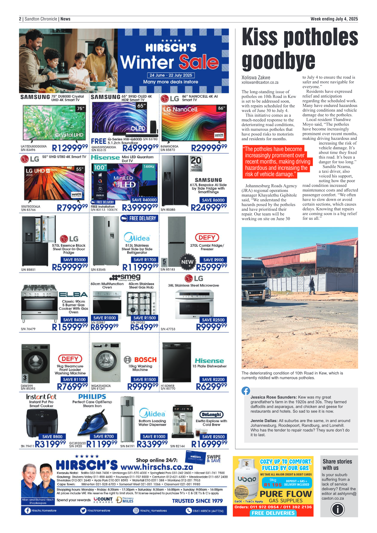 Sandton Chronicle 4 July 2025 page 2