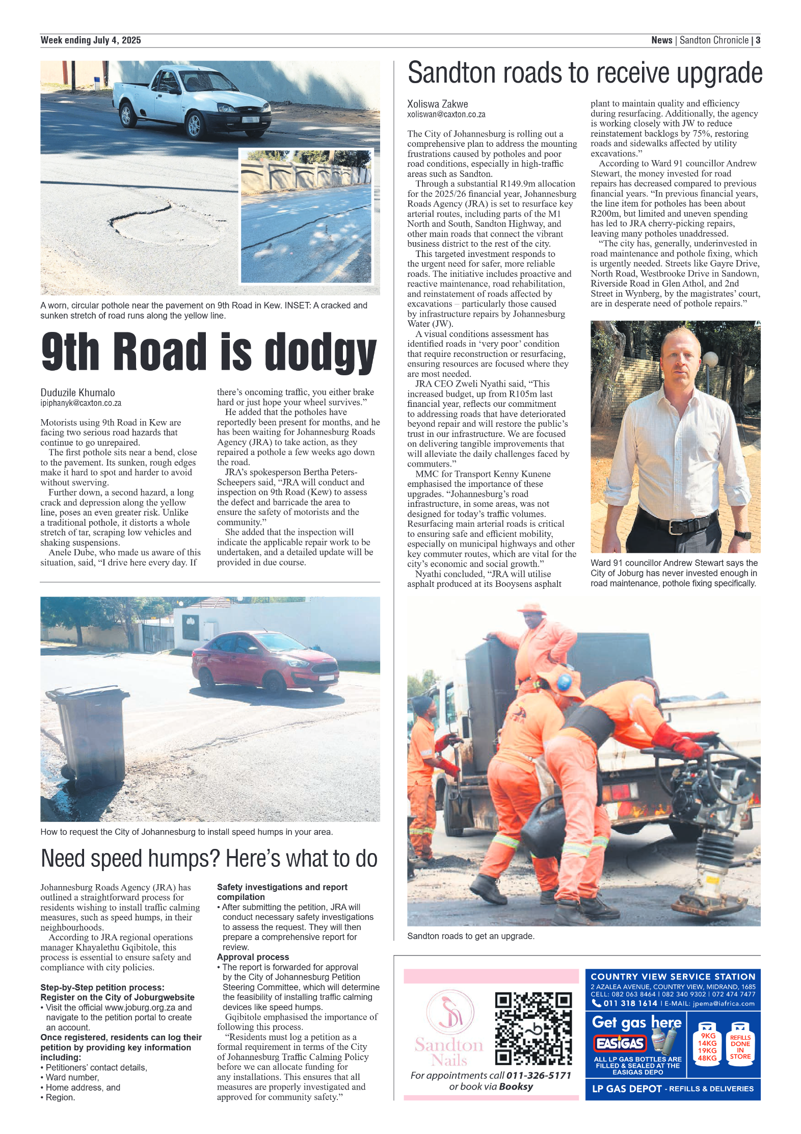 Sandton Chronicle 4 July 2025 page 3