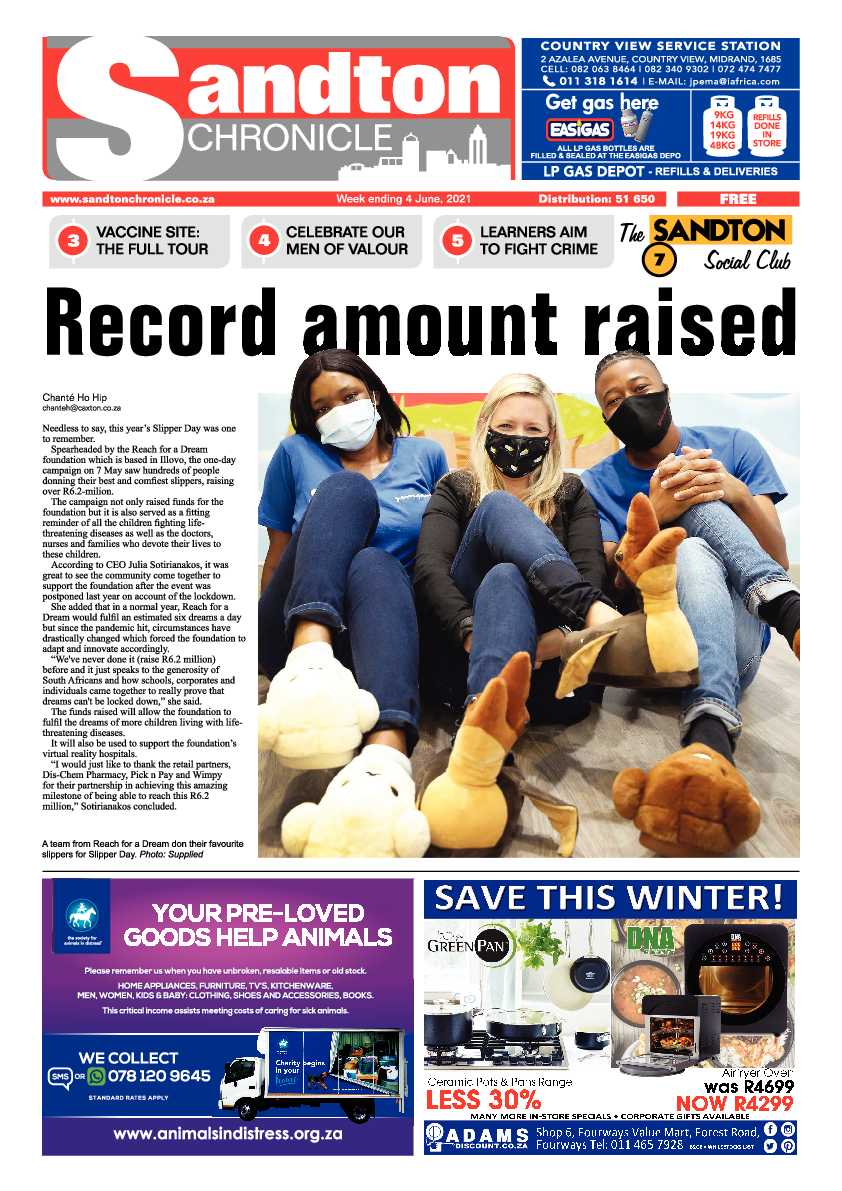 Sandton Chronicle 4 June 2021 page 1