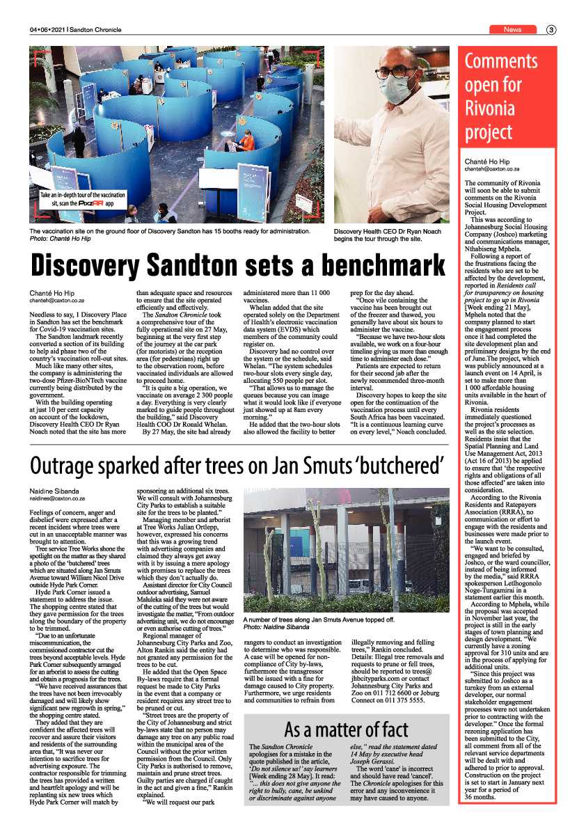 Sandton Chronicle 4 June 2021 page 3