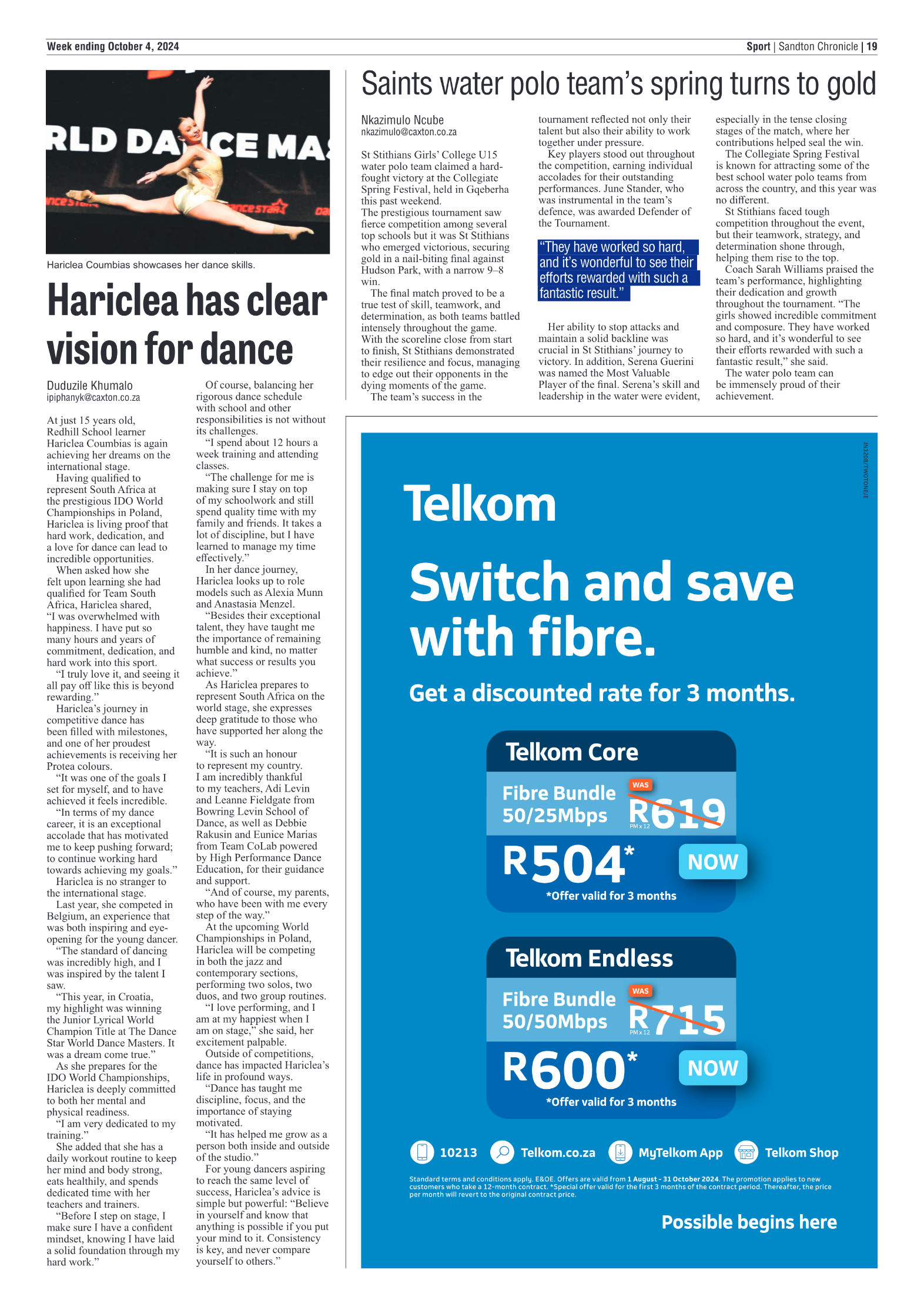 Sandton Chronicle 4 October 2024 page 11