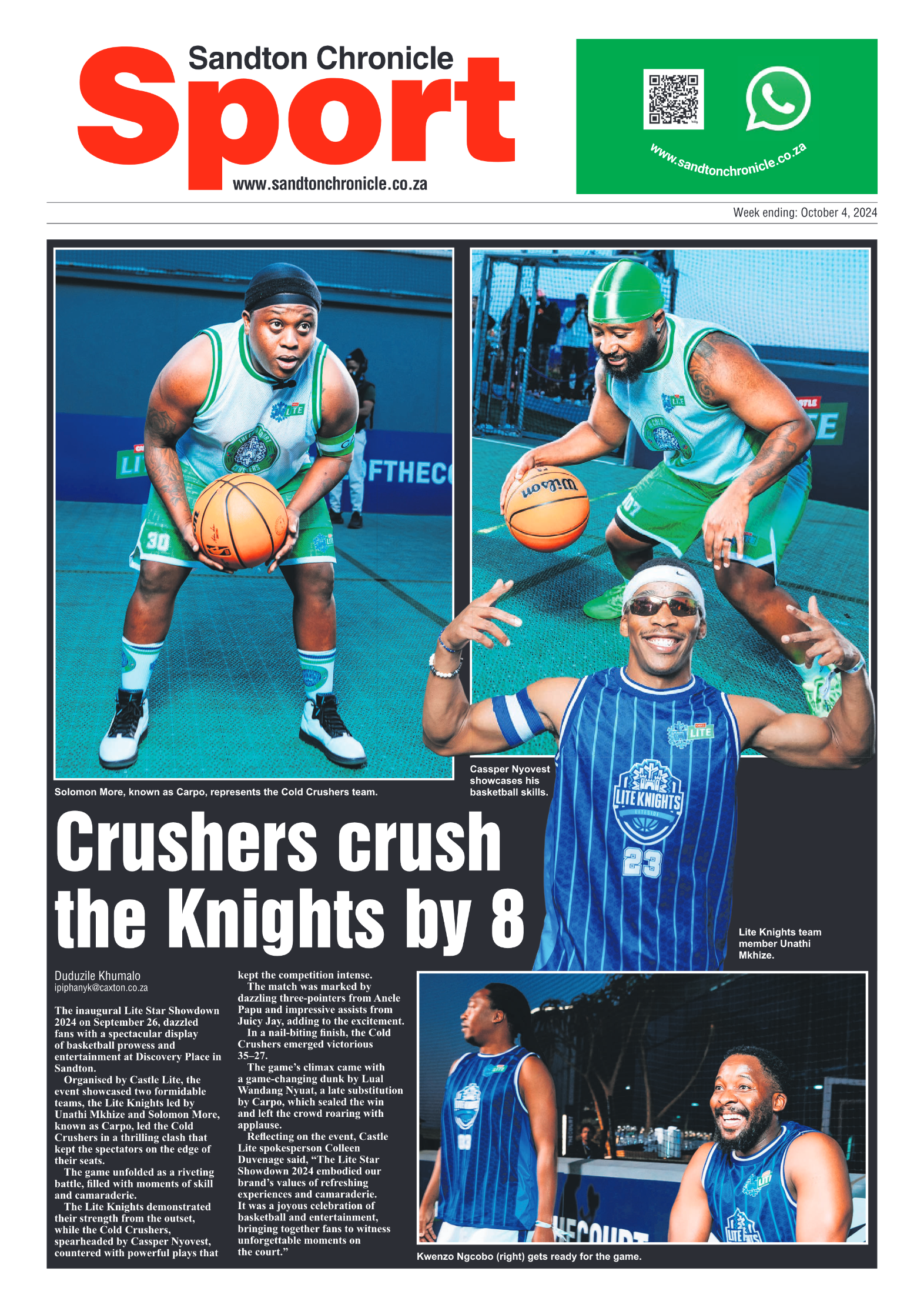 Sandton Chronicle 4 October 2024 page 12
