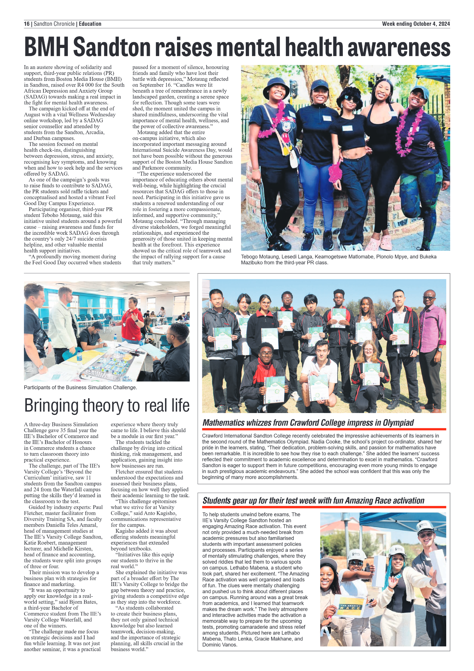 Sandton Chronicle 4 October 2024 page 8