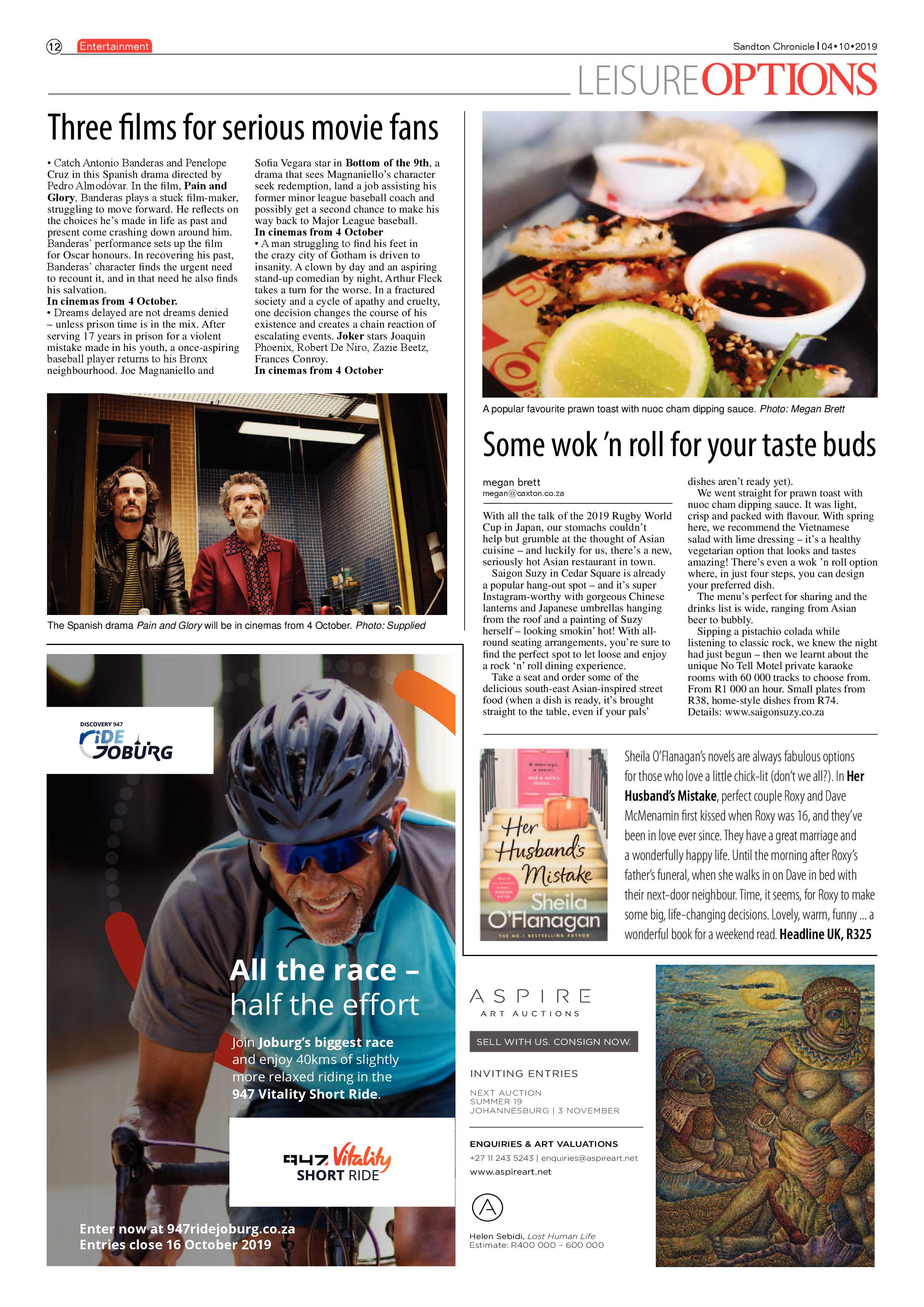 Sandton Chronicle 4 October, 2019 page 12