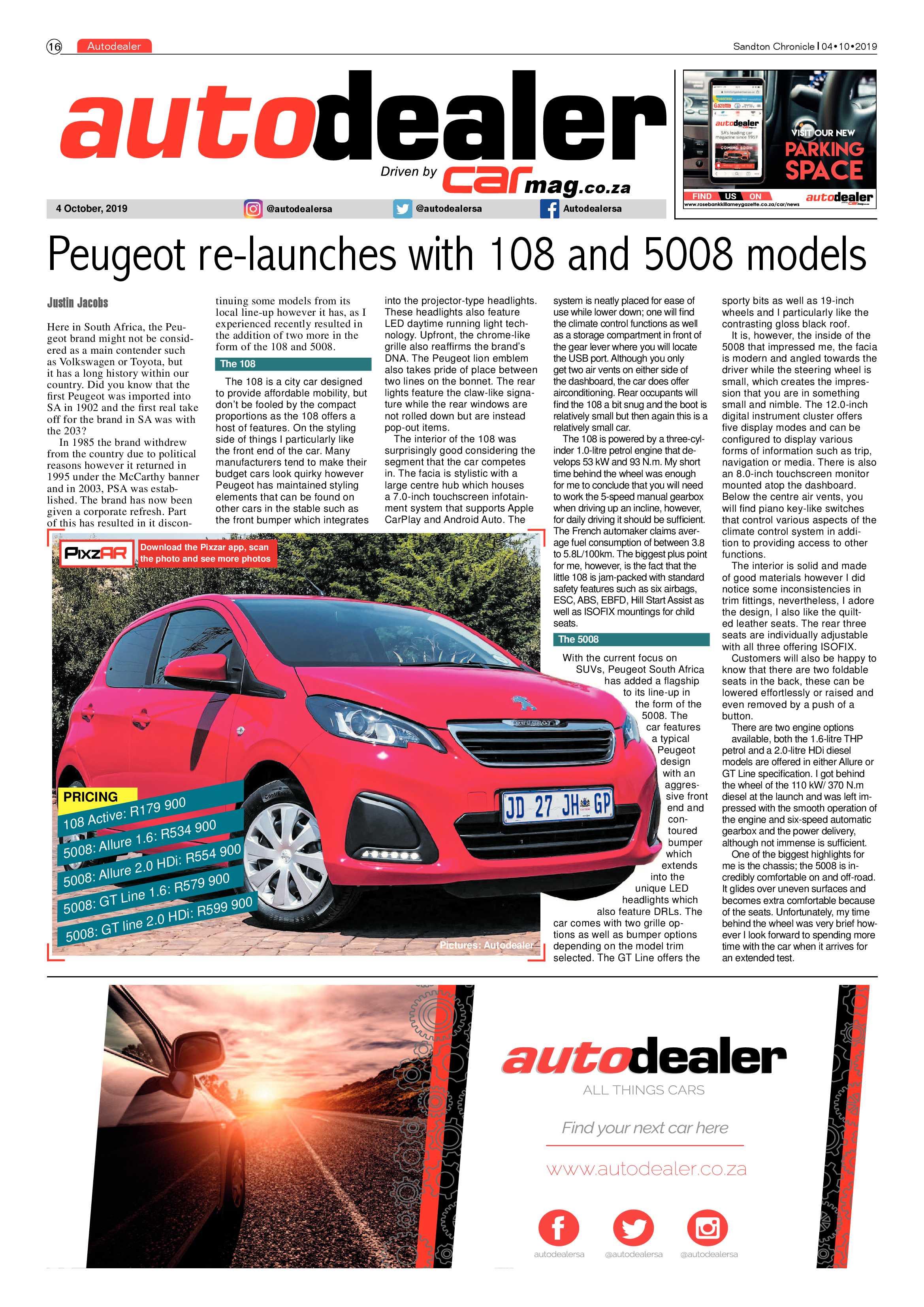 Sandton Chronicle 4 October, 2019 page 16