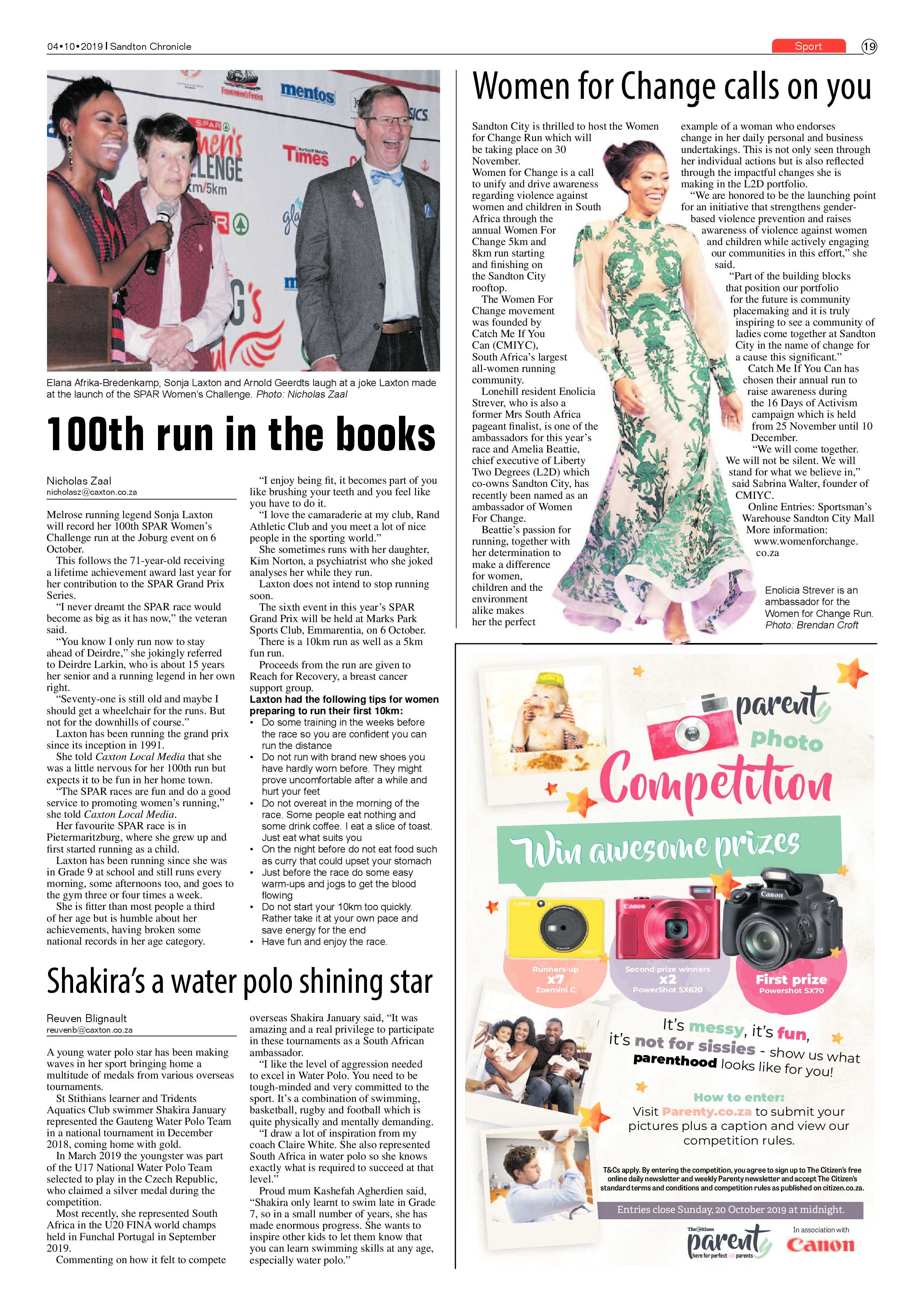 Sandton Chronicle 4 October, 2019 page 19