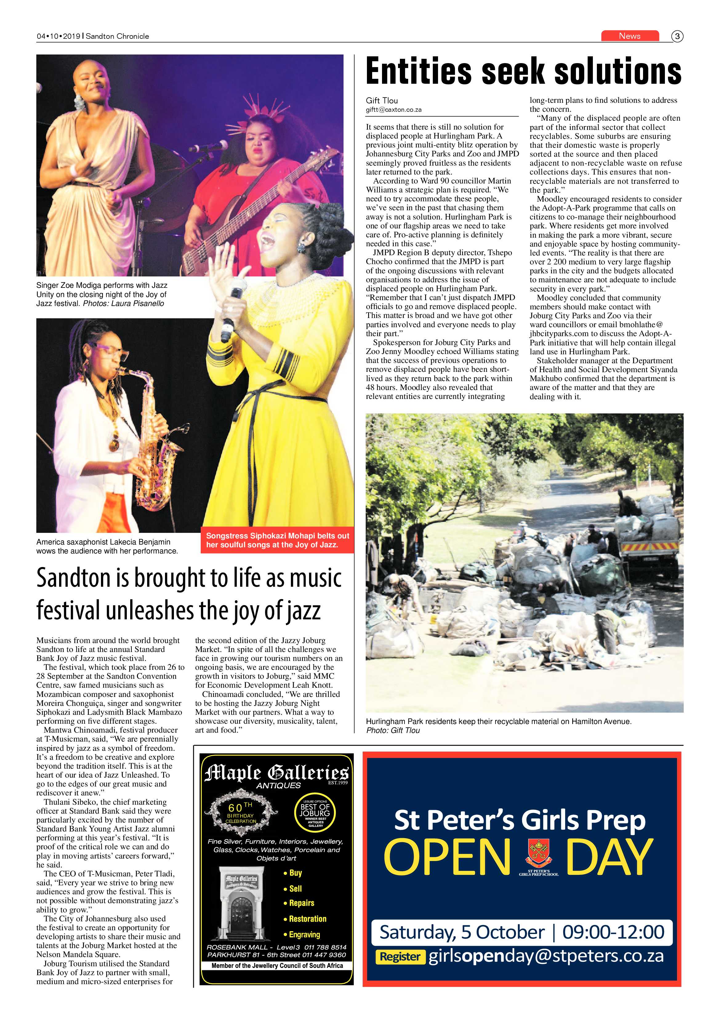 Sandton Chronicle 4 October, 2019 page 3