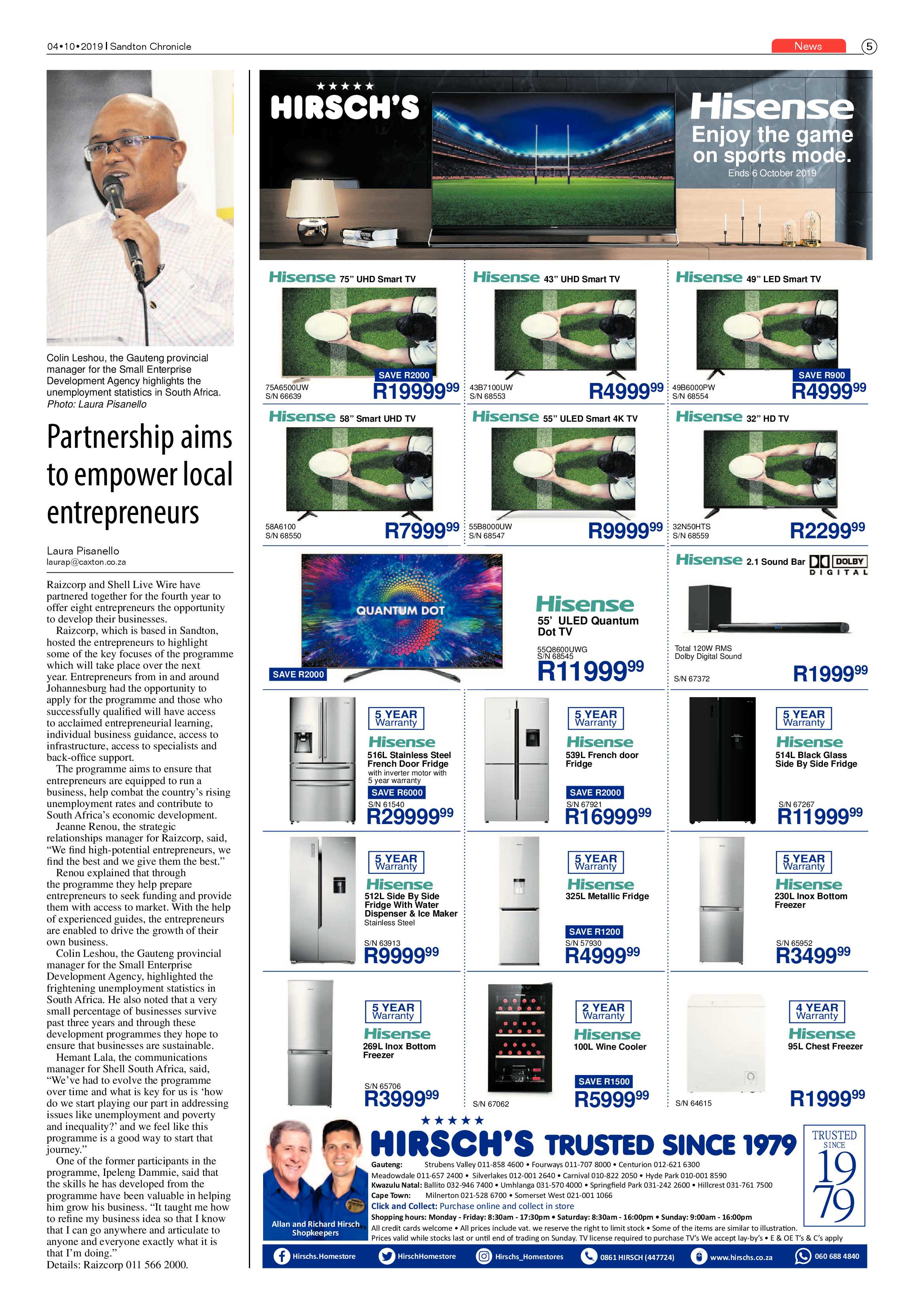 Sandton Chronicle 4 October, 2019 page 5