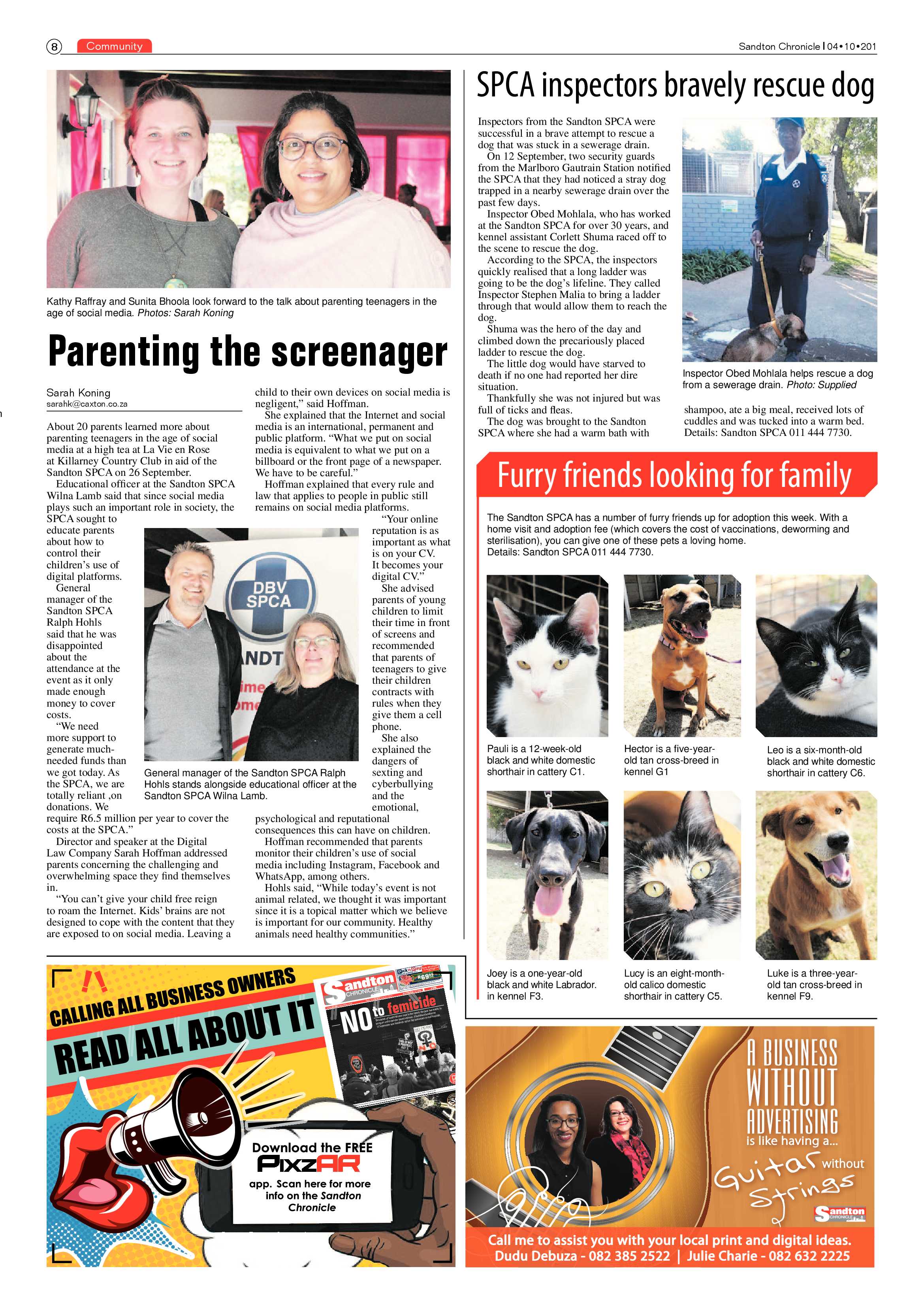 Sandton Chronicle 4 October, 2019 page 8