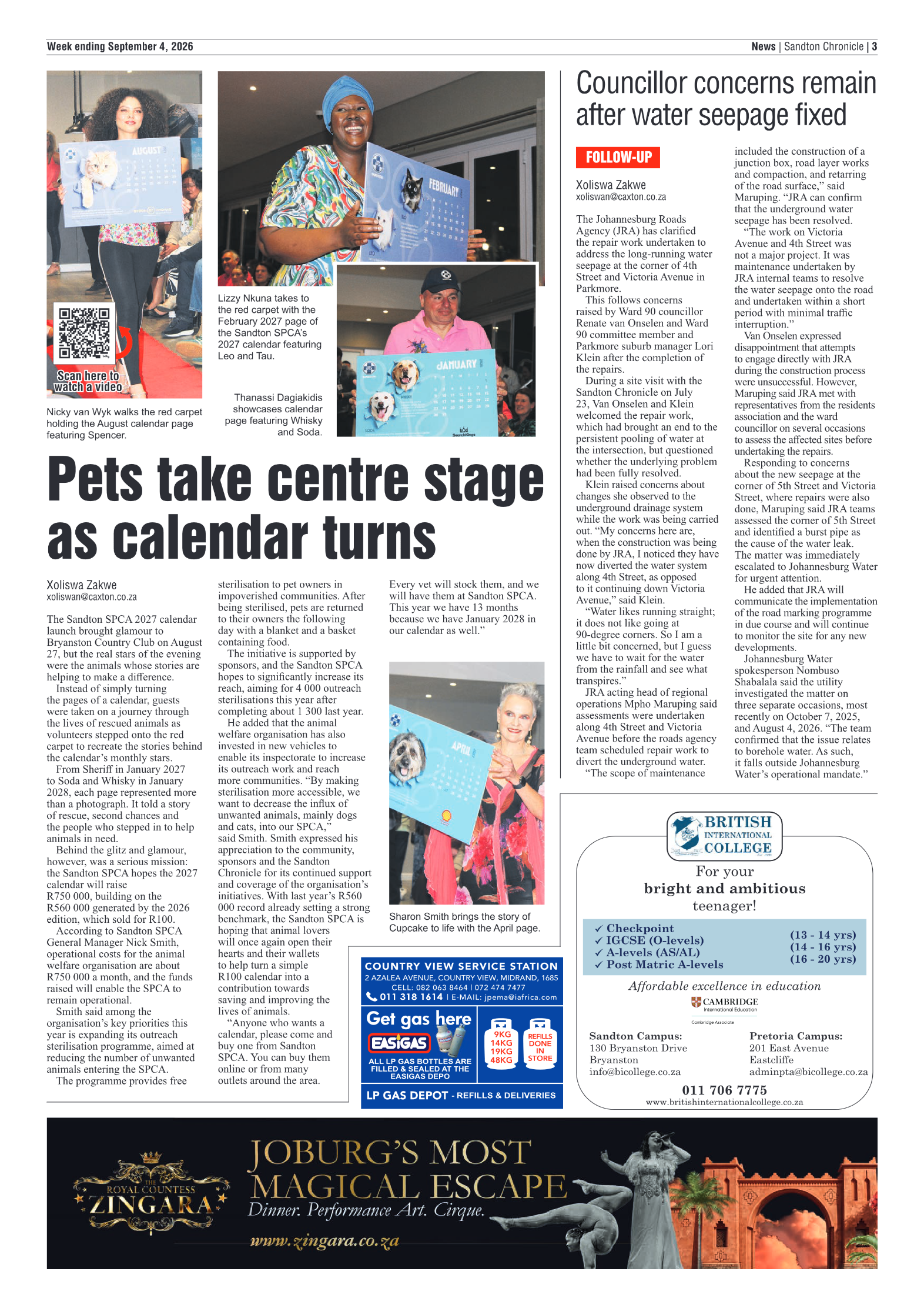Sandton Chronicle 4 September 2026 page 3