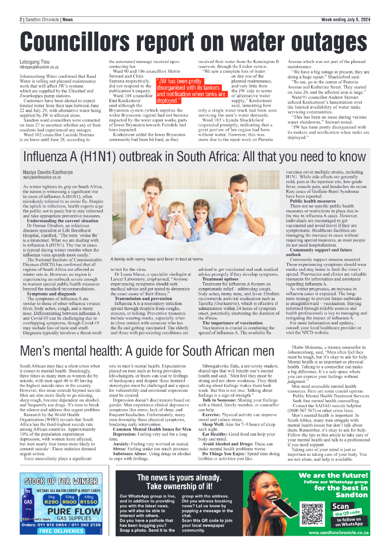 Sandton Chronicle 5 July 2024 page 2