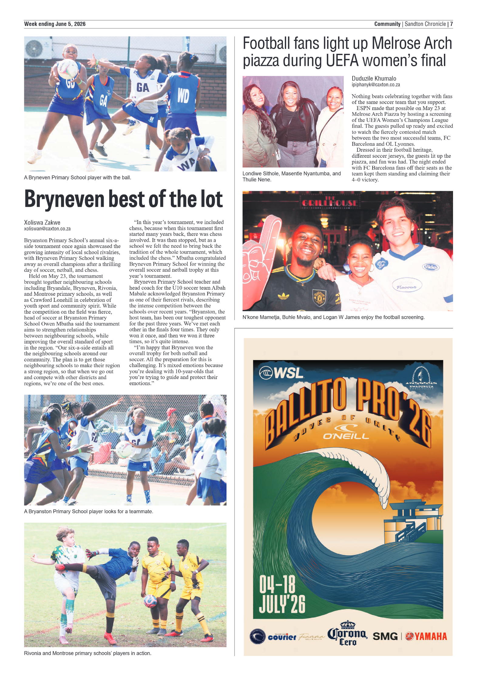 Sandton Chronicle 5 June 2026 page 7