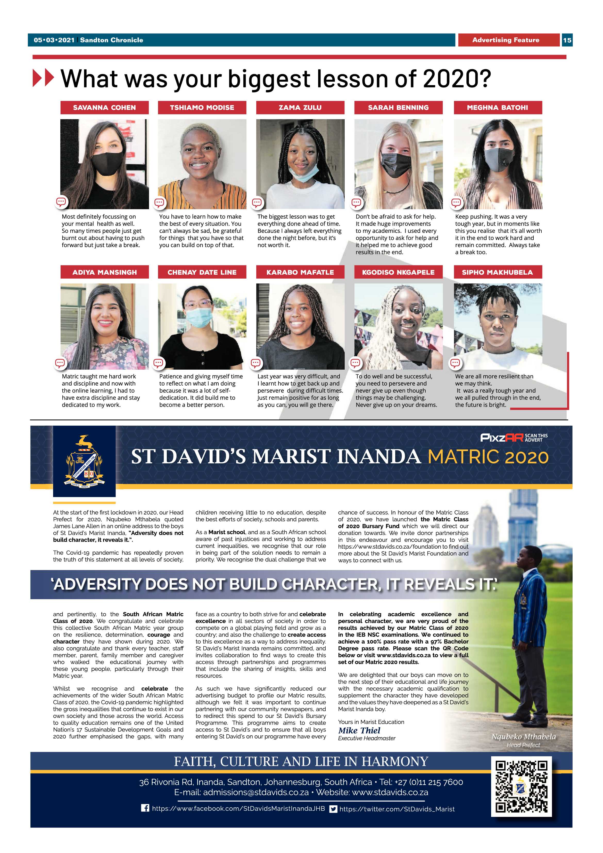 Sandton Chronicle 5 March 2021 page 15