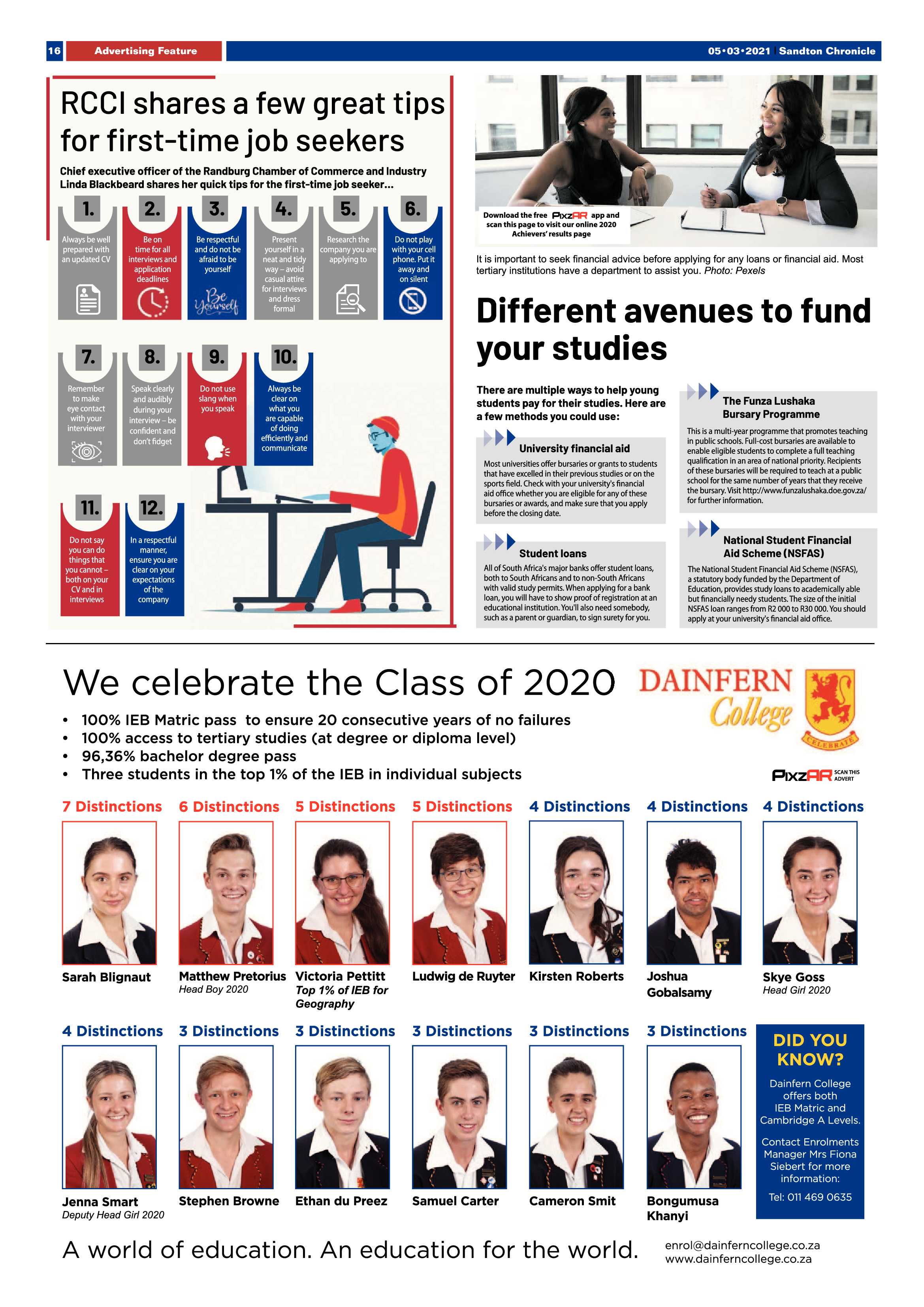 Sandton Chronicle 5 March 2021 page 16