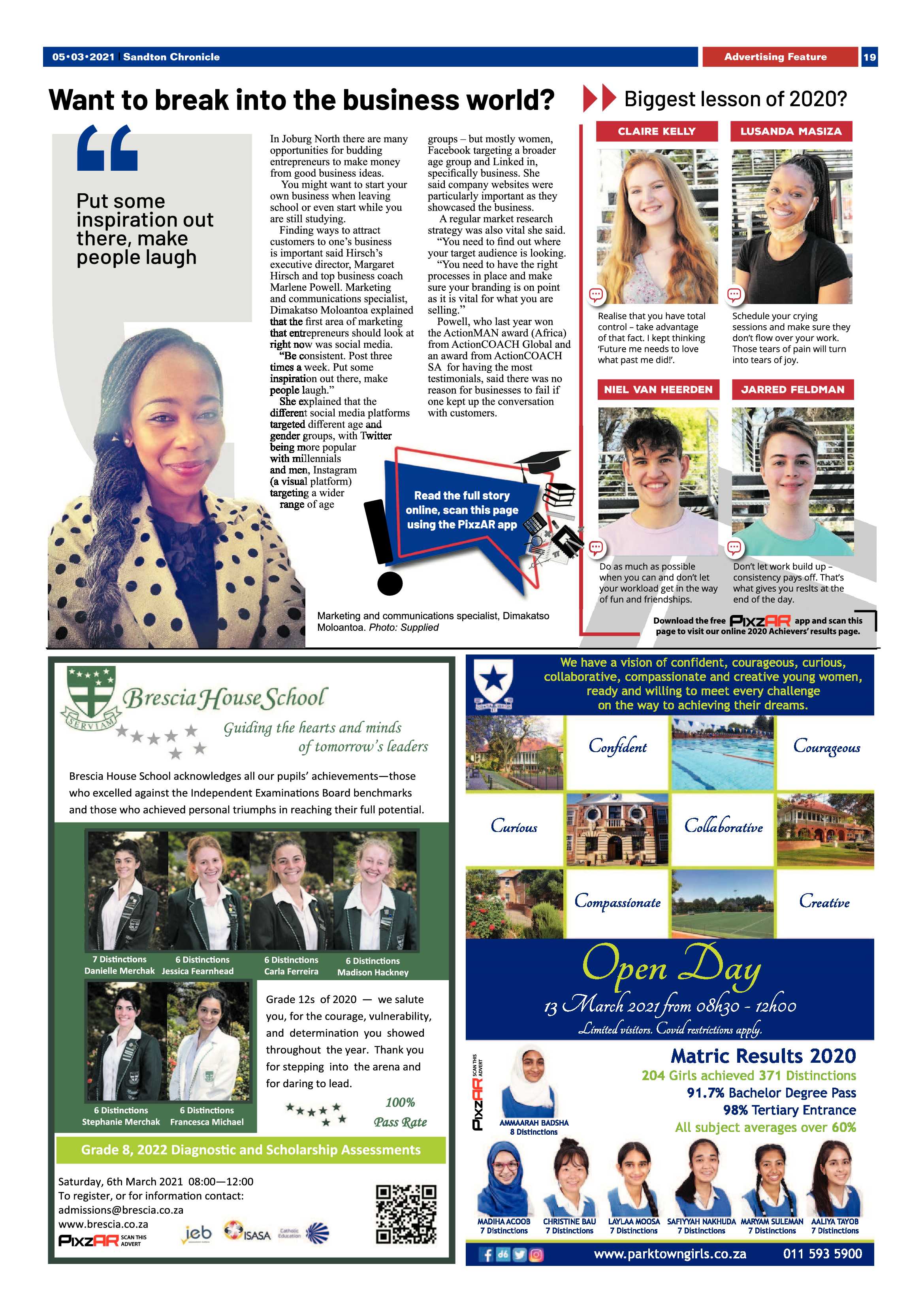 Sandton Chronicle 5 March 2021 page 19