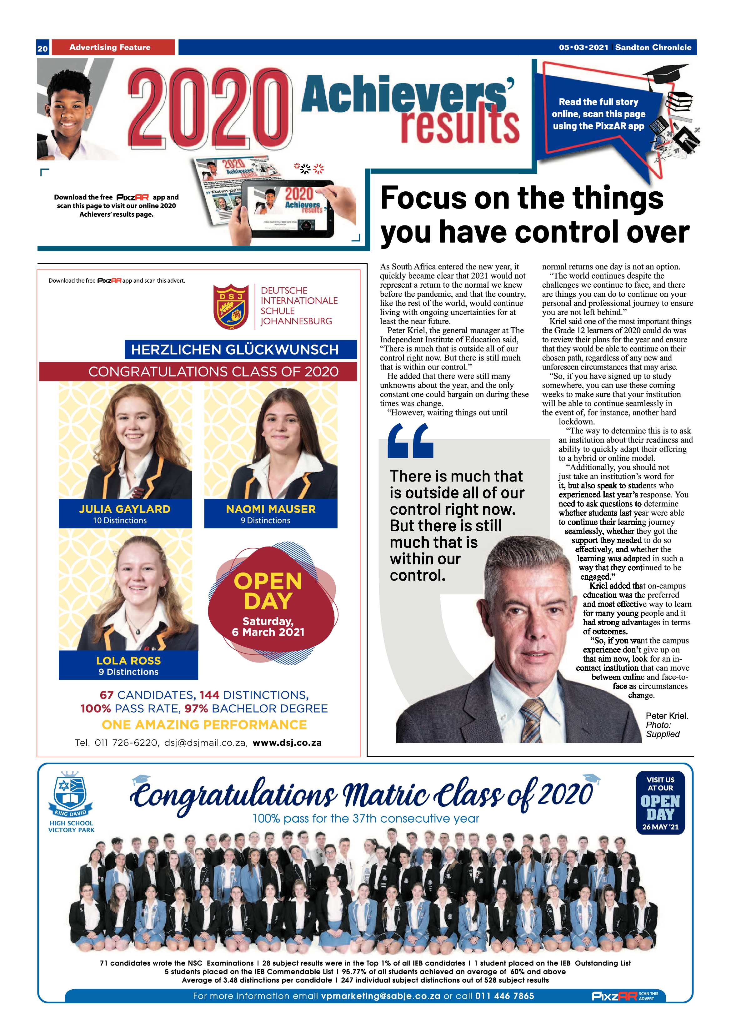 Sandton Chronicle 5 March 2021 page 20