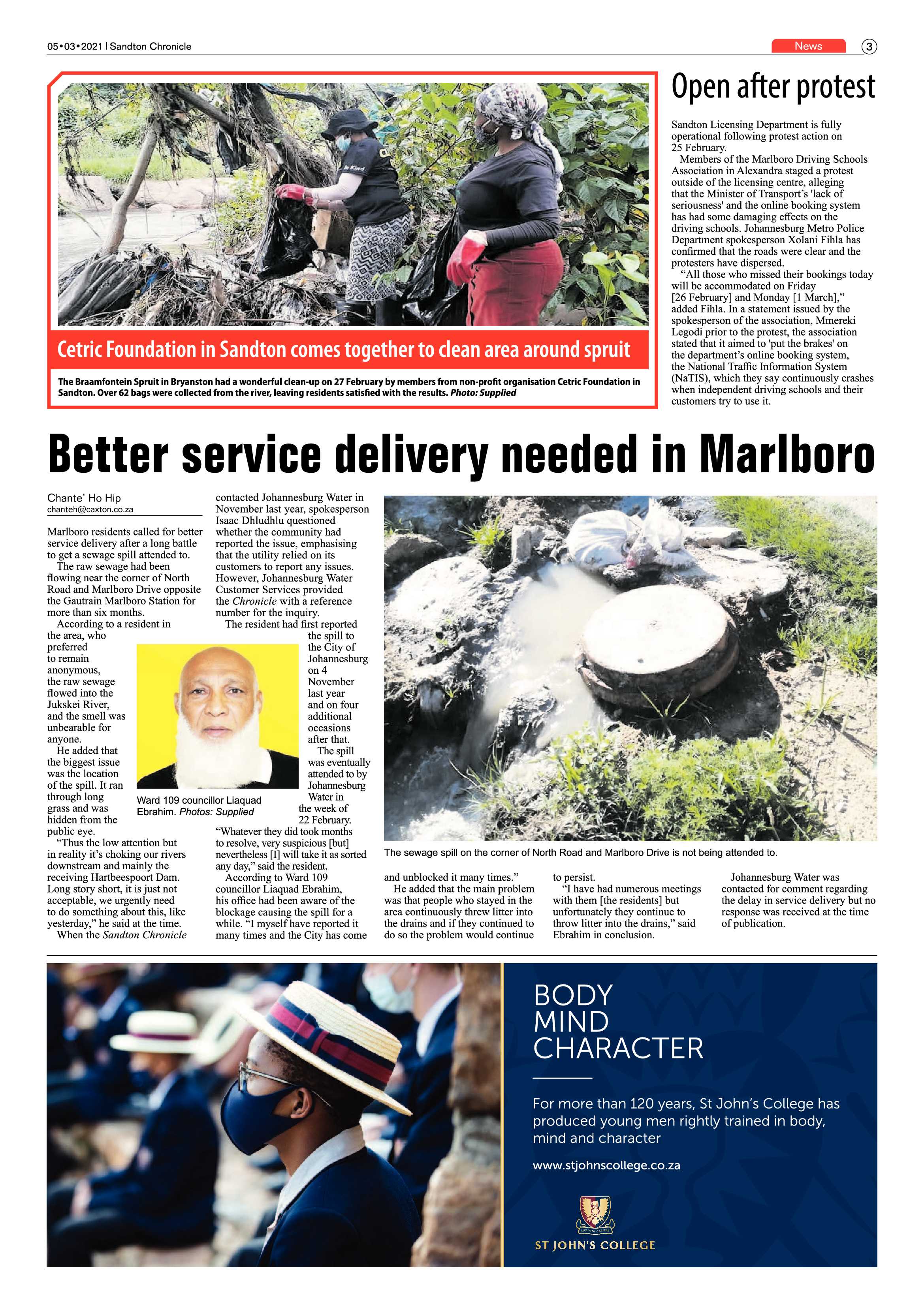 Sandton Chronicle 5 March 2021 page 3