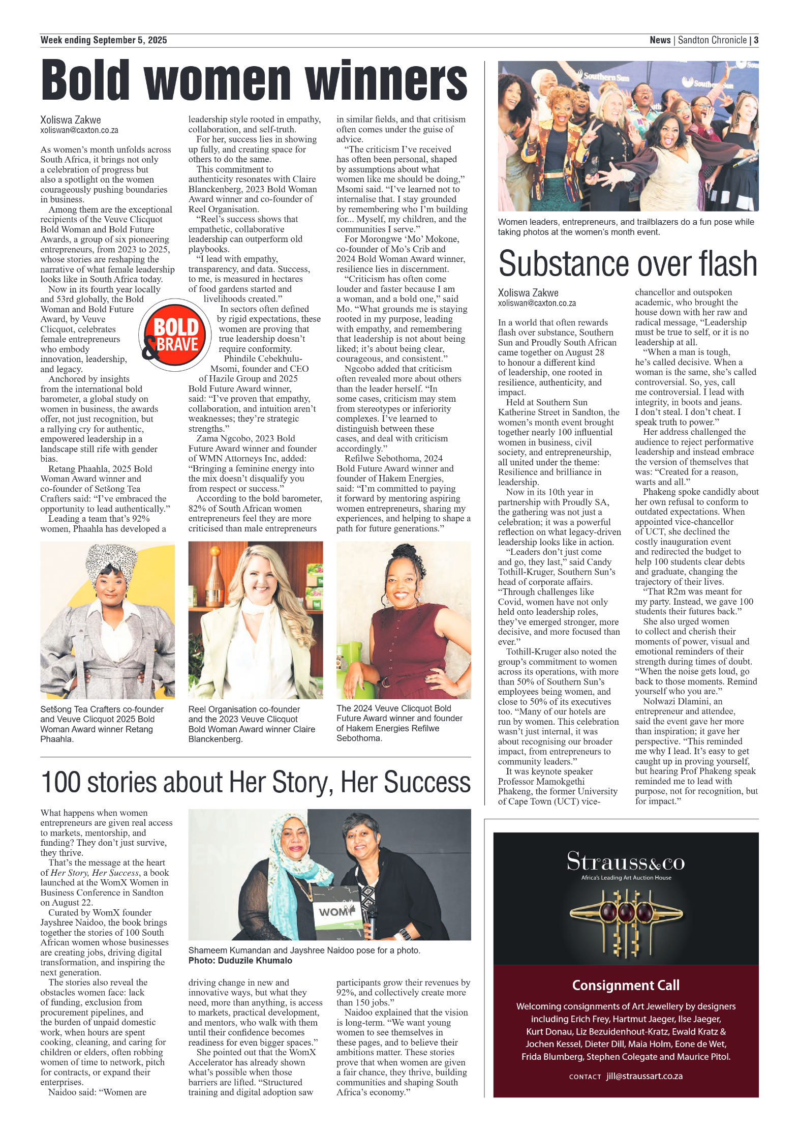 Sandton Chronicle 5 September 2025 page 3
