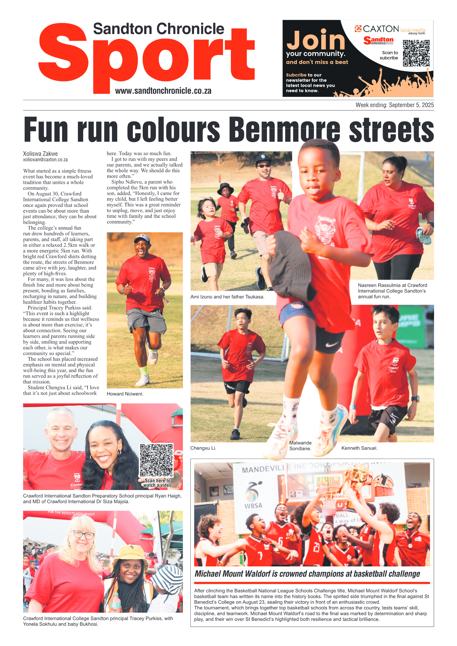 Sandton Chronicle 5 September 2025 page 8